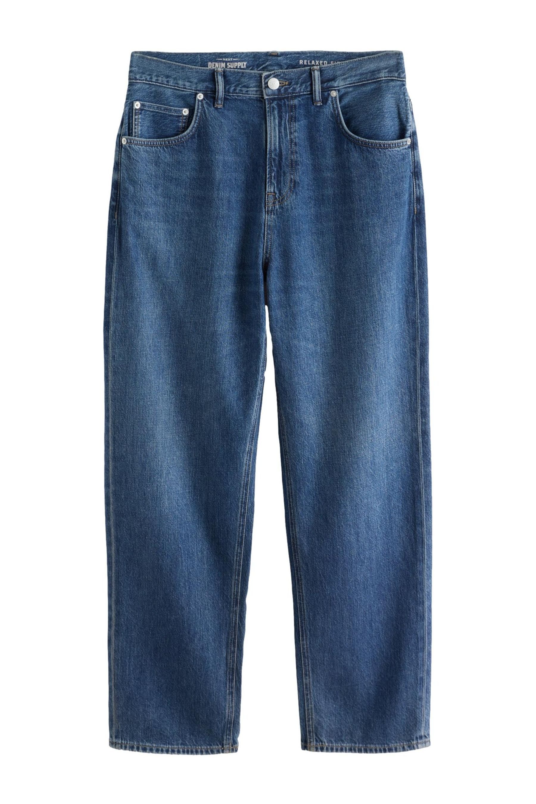 Relax-fit-Jeans Leichte Relaxed Fit Jeans