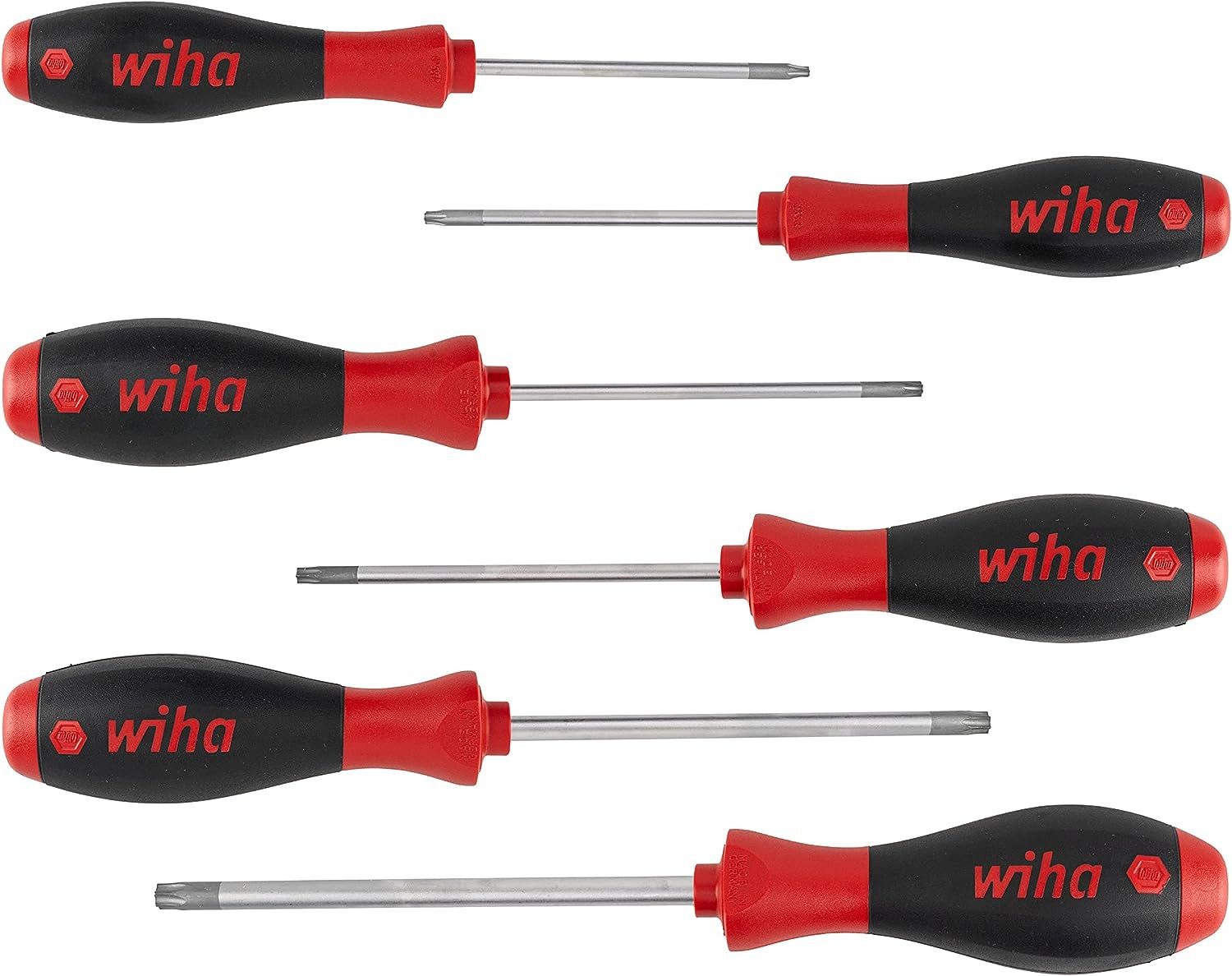 Wiha Schraubendreher SoftFinish (07155) - 6 tlg., Schraubenzieher, TORX