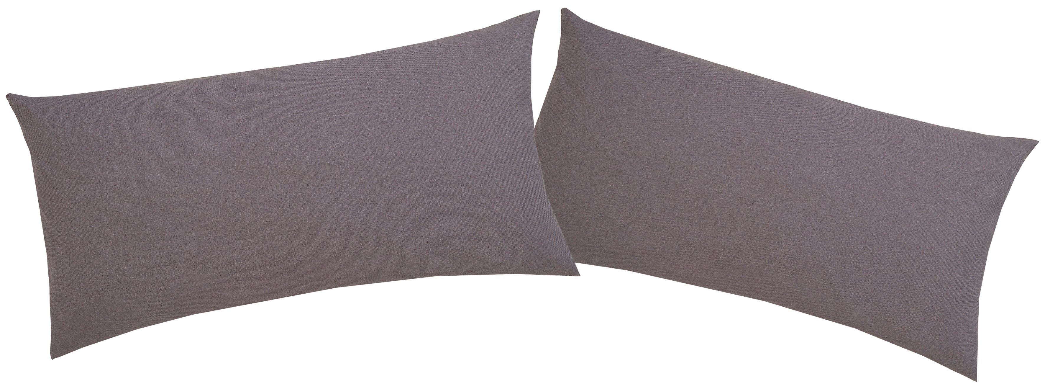 OTTO home Kissenbezüge Cremona2 100% Baumwoll-Jersey mit Reißverschluss, (2 Stück), Kissenhülle in diversen Größen