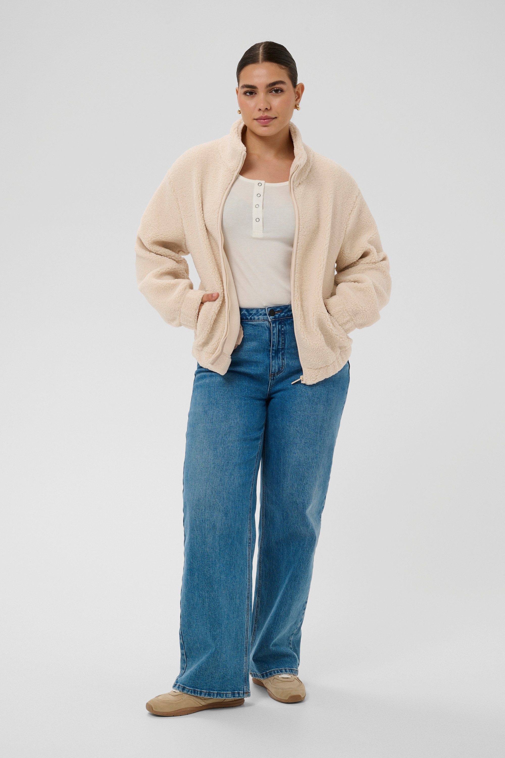 KAFFE Curve Wintermantel Jacke KCmally Große Größen