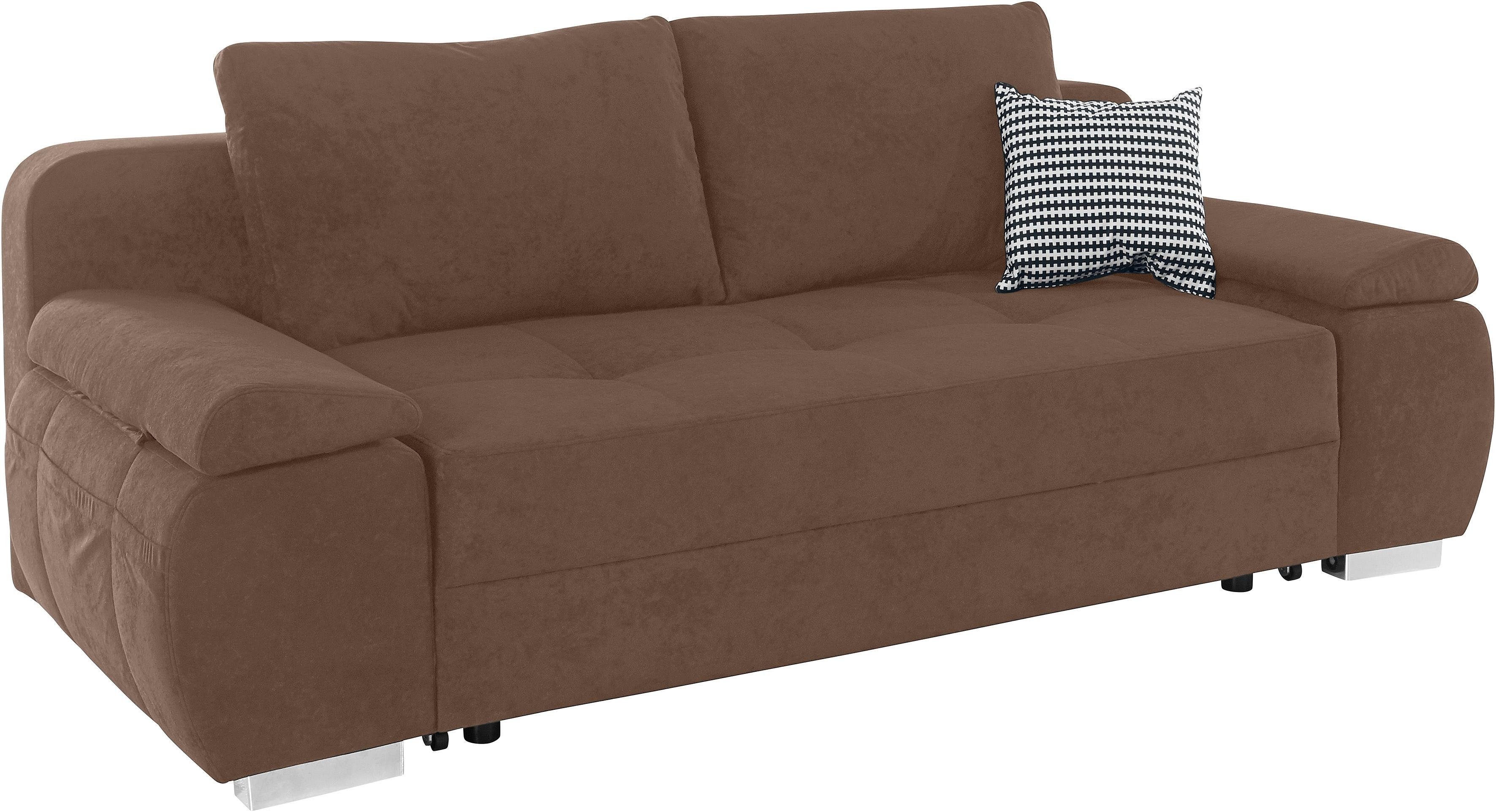 INOSIGN Schlafsofa Pumo, mit Boxspring-Aufbau, Bettfunktion günstig online kaufen