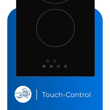 exquisit Elektro-Kochfeld, Touch-Control - einfache Bedienung, Dezent und Modern