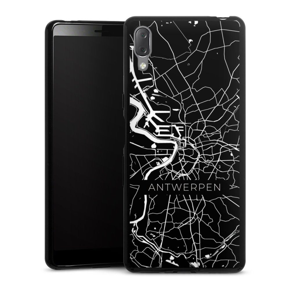 DeinDesign Handyhülle Antwerpen Map, Hülle Belgien Landkarte Stadt