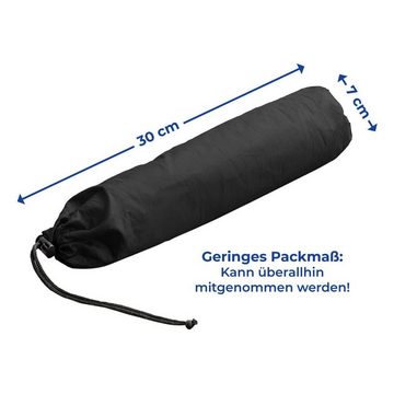 HAC24 Reisekissen Outdoor Sitzkissen Camping Kissen Sitzunterlage Stadionkissen, 1-tlg., Schwarz selbstaufblasend 37 x 28,5 cm