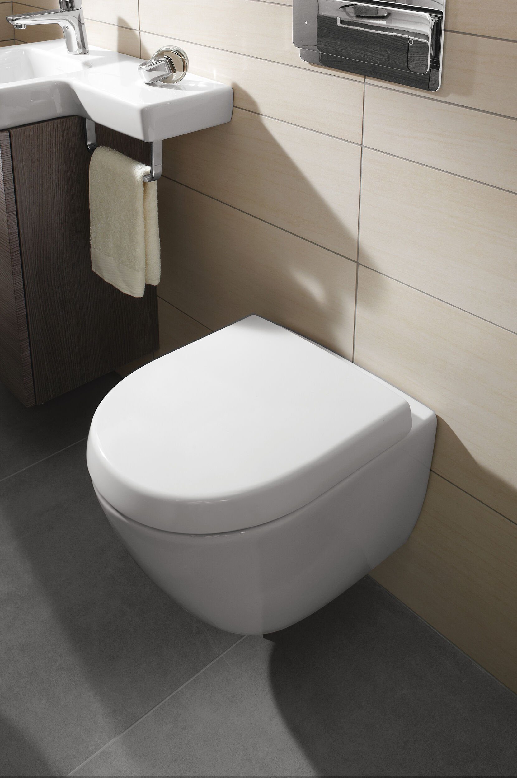Villeroy & Boch WC-Sitz Subway 2.0, Compact m. Absenkautomatik u. QuickRelease 360 x 415 x 55 mm - Weiß