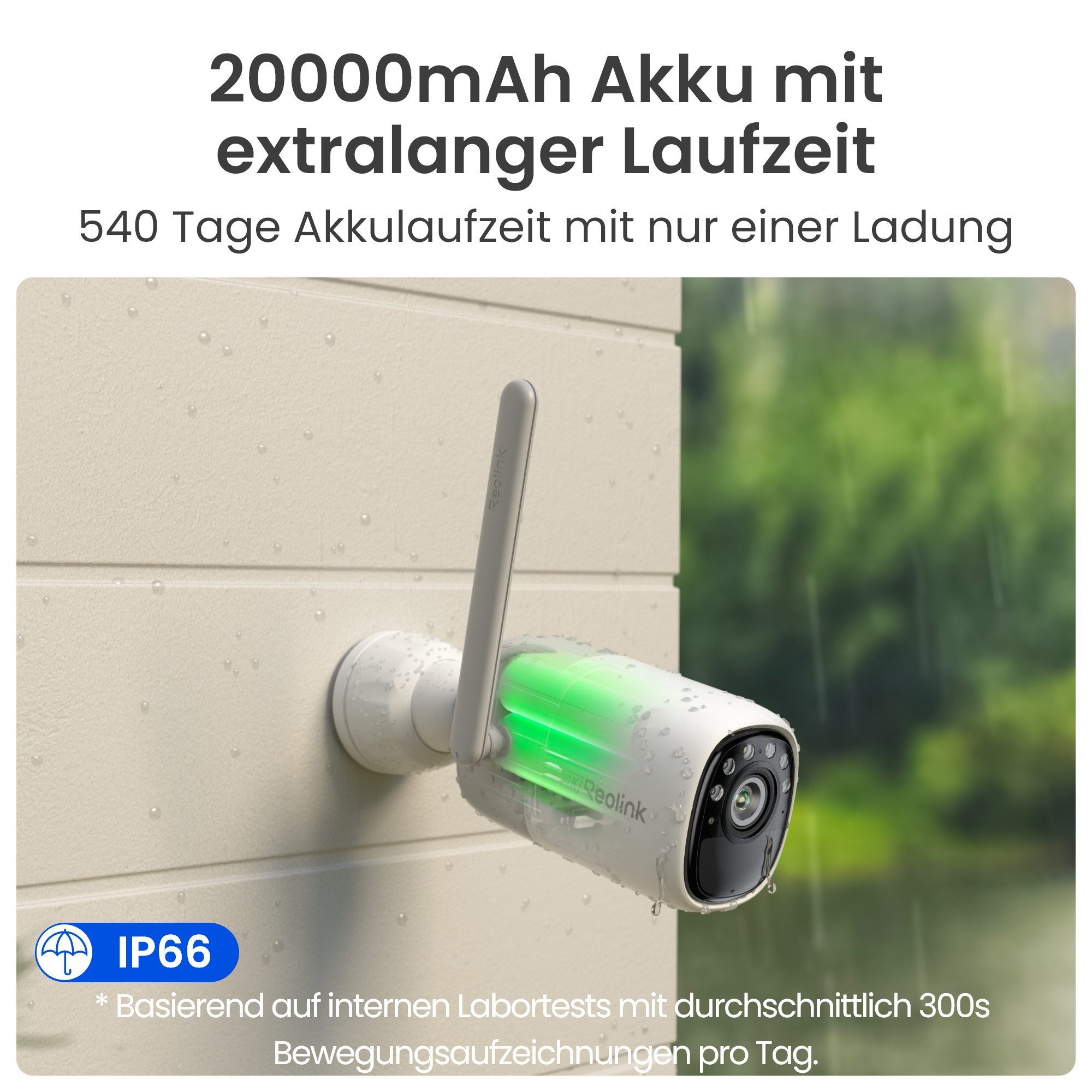 Reolink Überwachungskamera Altas mit Solarpanel (Außenbereich, Innenbereich, 4MP, ColorX-Nachtsicht, 5/2,4 GHz WLAN,10s Voraufzeichnung,20Ah Akku) – Bild 4 von 5