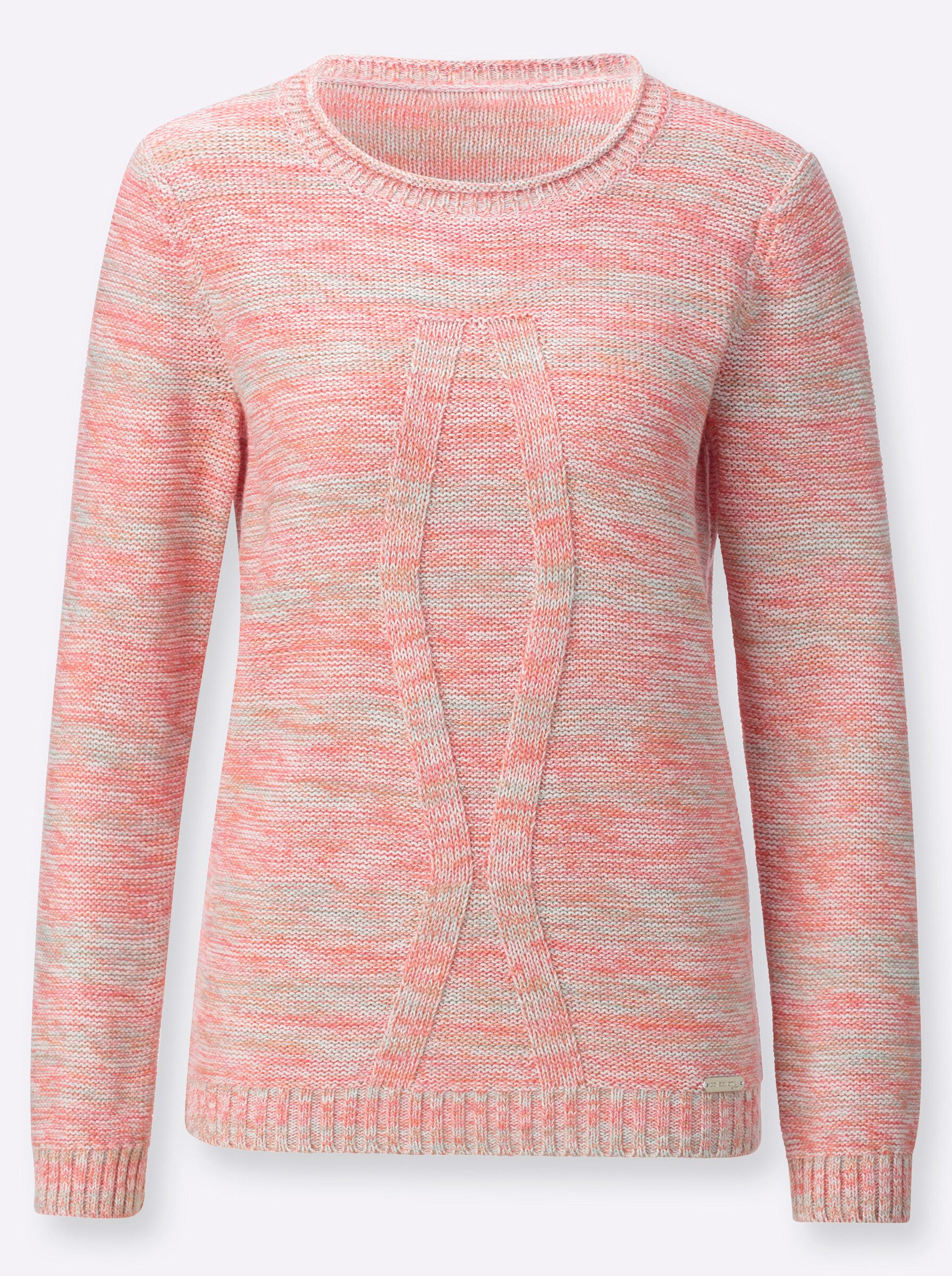 Witt Strickpullover Rundhals-Pullover Langarm Links-Strick