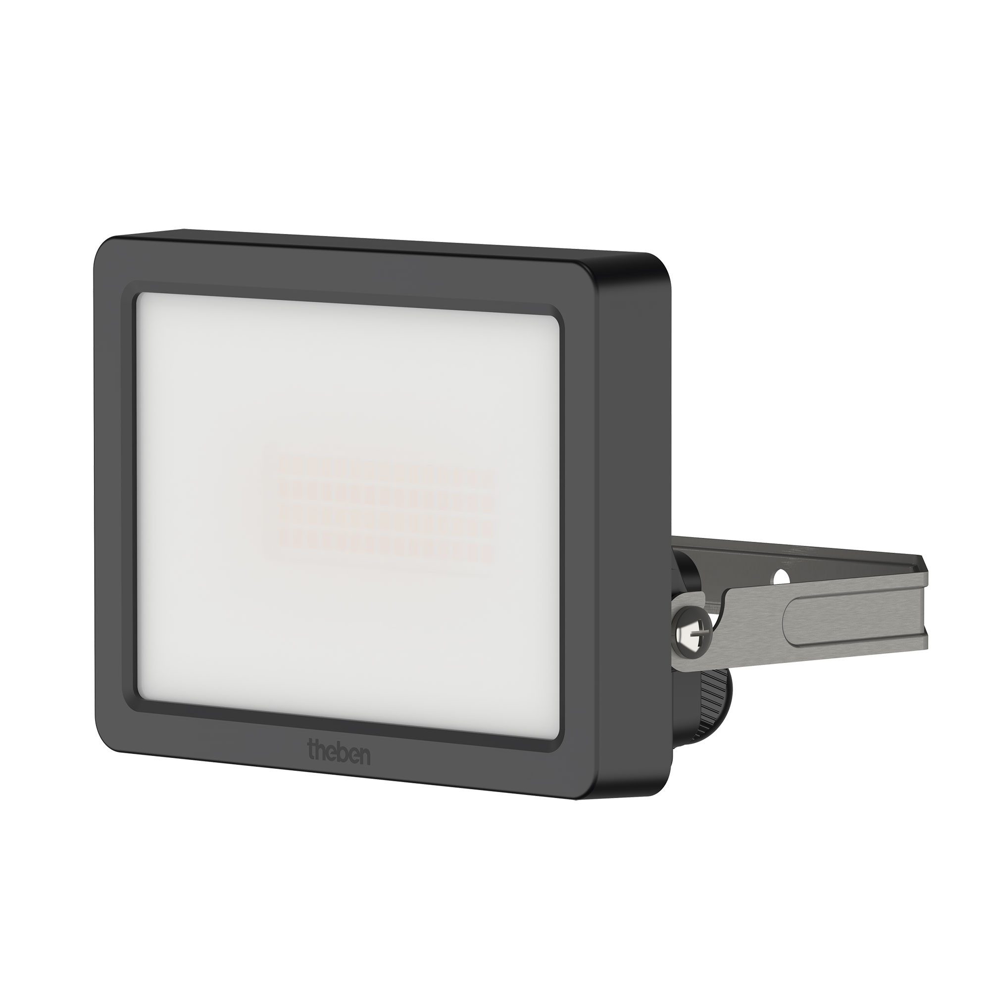 theben LED Flutlichtstrahler theLeda B10 dual BK, 10W LED Außenstrahler, 3000K/4000K umschaltbar, IP65, DarkSky