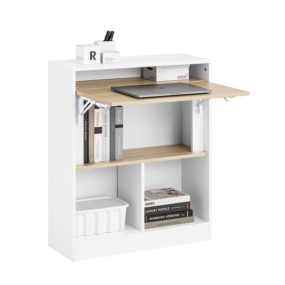 SoBuy Klapptisch FWT104, mit Regalböden, Computertisch günstig online kaufen