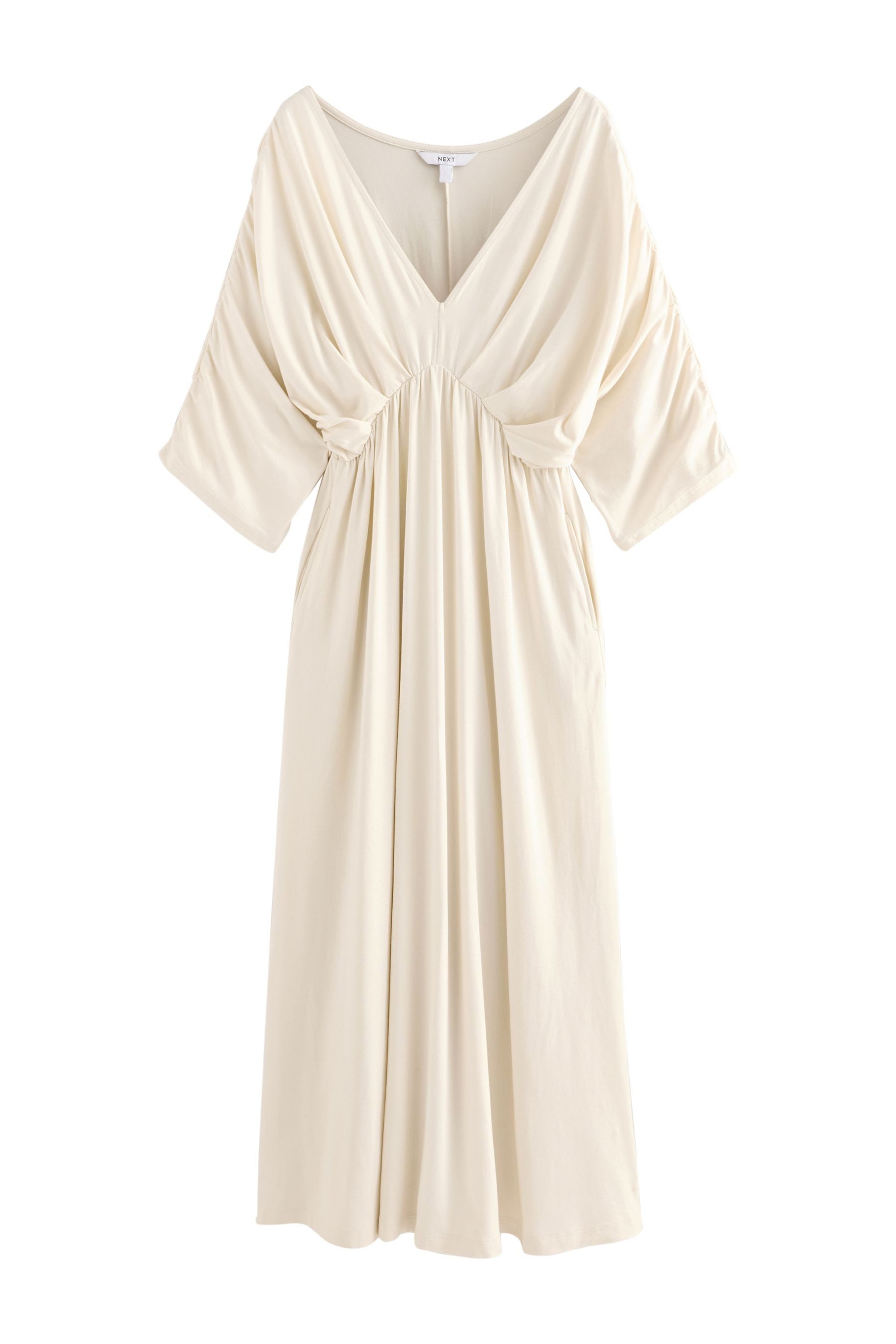 Next Midikleid Kaftan-Midikleid aus Jersey (1-tlg)