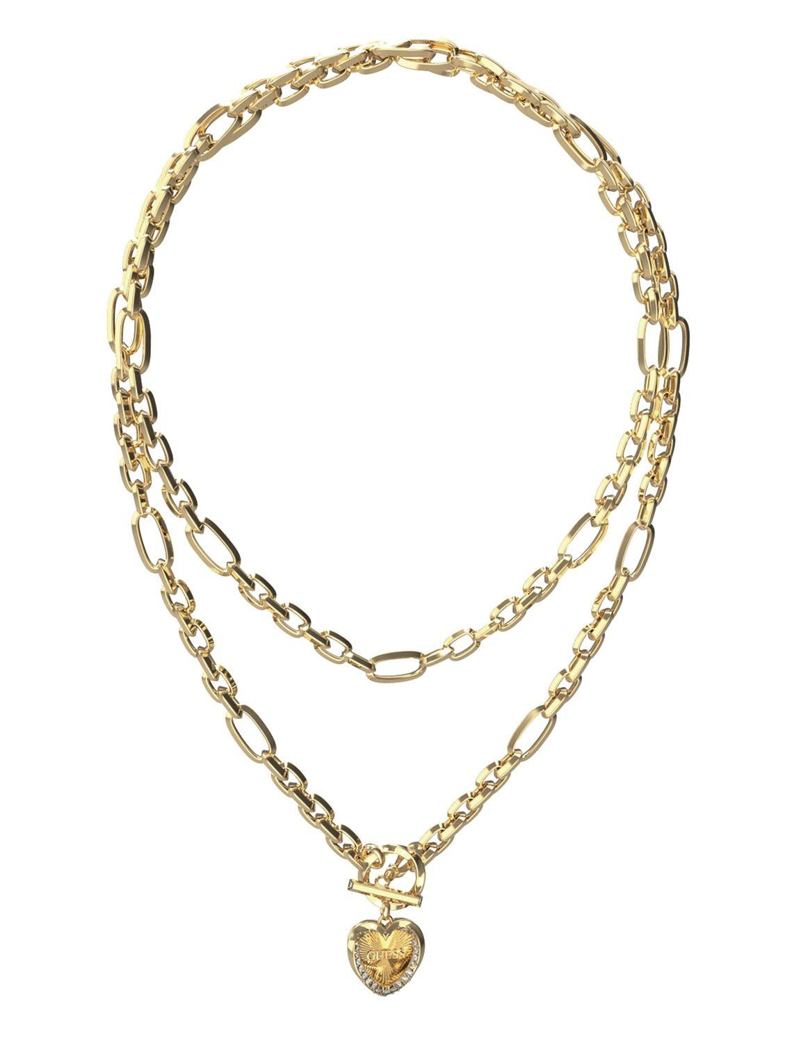 Guess Kette mit Anhänger Herz Goldfarbe... Guess Kette mit Anhänger Herz Goldfarbe...