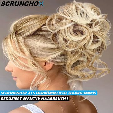MAVURA Haargummi SCRUNCHOX Zopfhalter Scrunchies Set Haarband, Haarbänder Zopfgummi Zopfband elastisch [4er Set]
