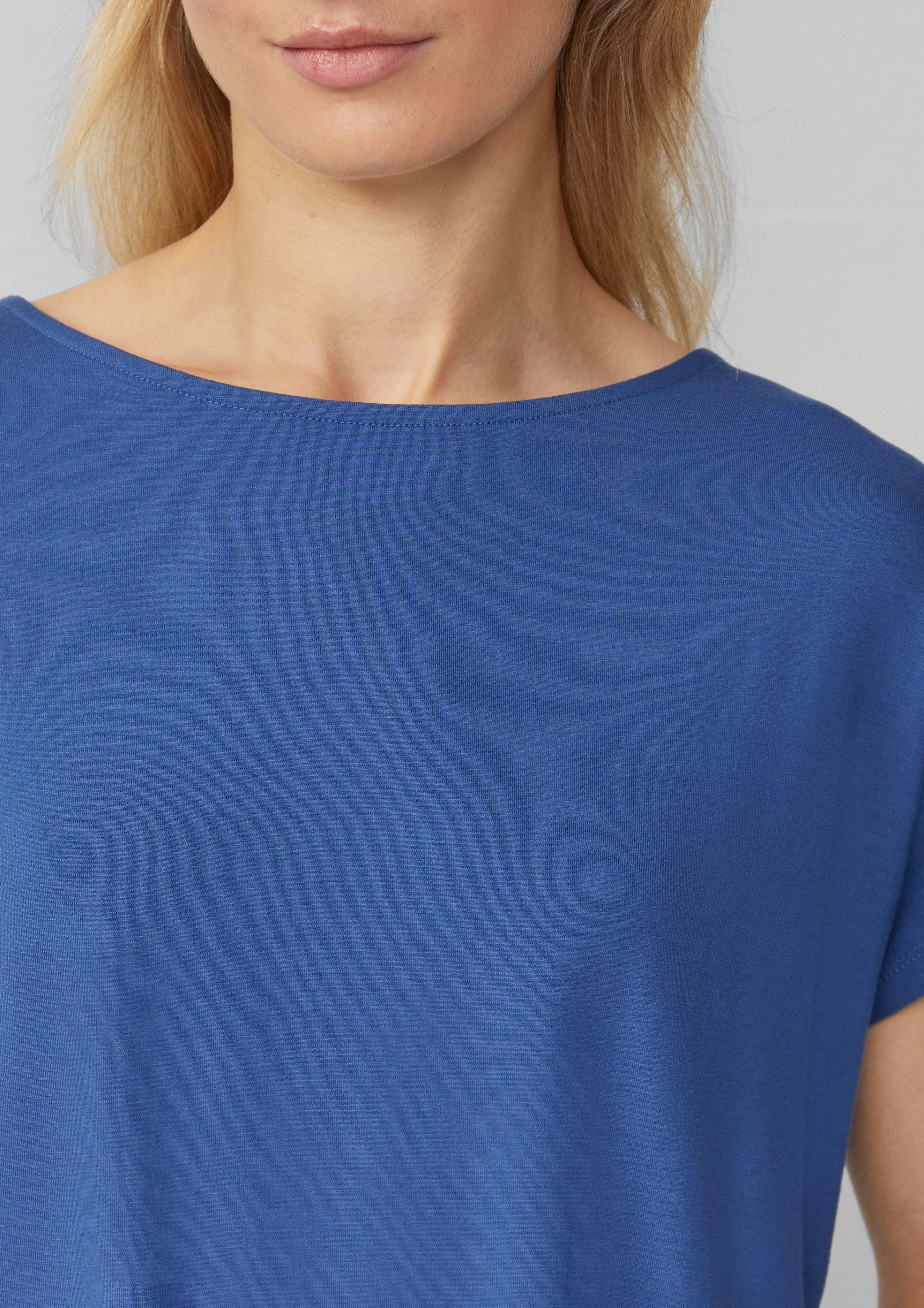 s.Oliver Shirttop Fließendes Jersey-Shirt mit überschnittenen günstig online kaufen