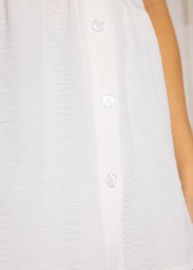 SASSYCLASSY Unterrock Mini Unterrock Damen in Unifarben Blusenrock mit Gummibund Unterrock mit Ton-in-Ton-Nähten Made in Italy