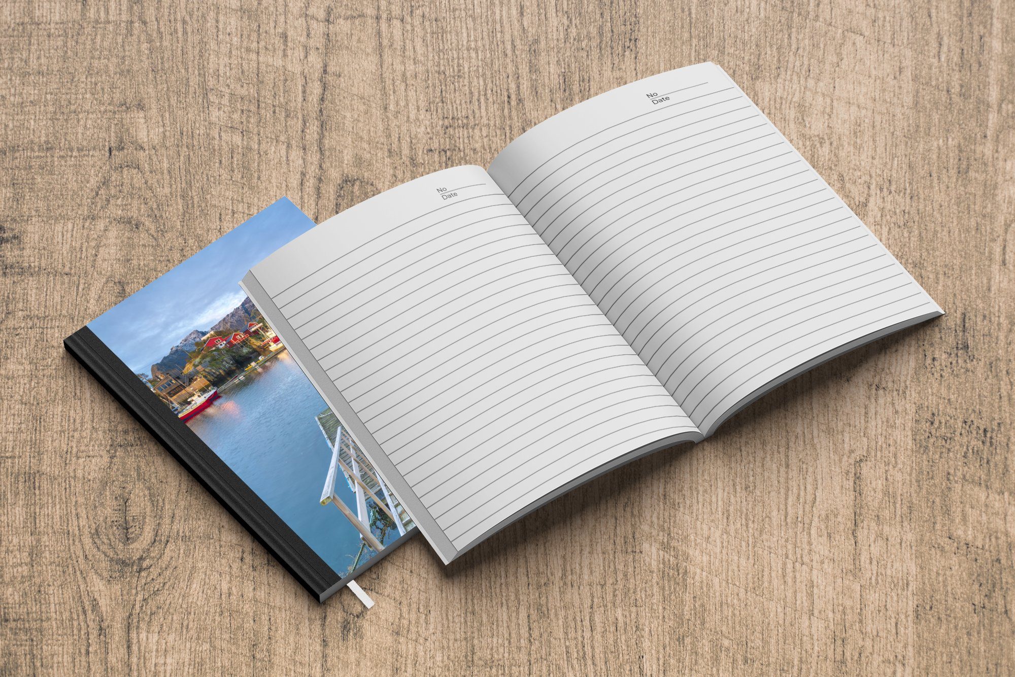 Lofoten, auf den Merkzettel, Seebrücke A5, Mann Notizheft, Seiten, Haushaltsbuch auf MuchoWow 98 einer Tagebuch, Journal, Notizbuch