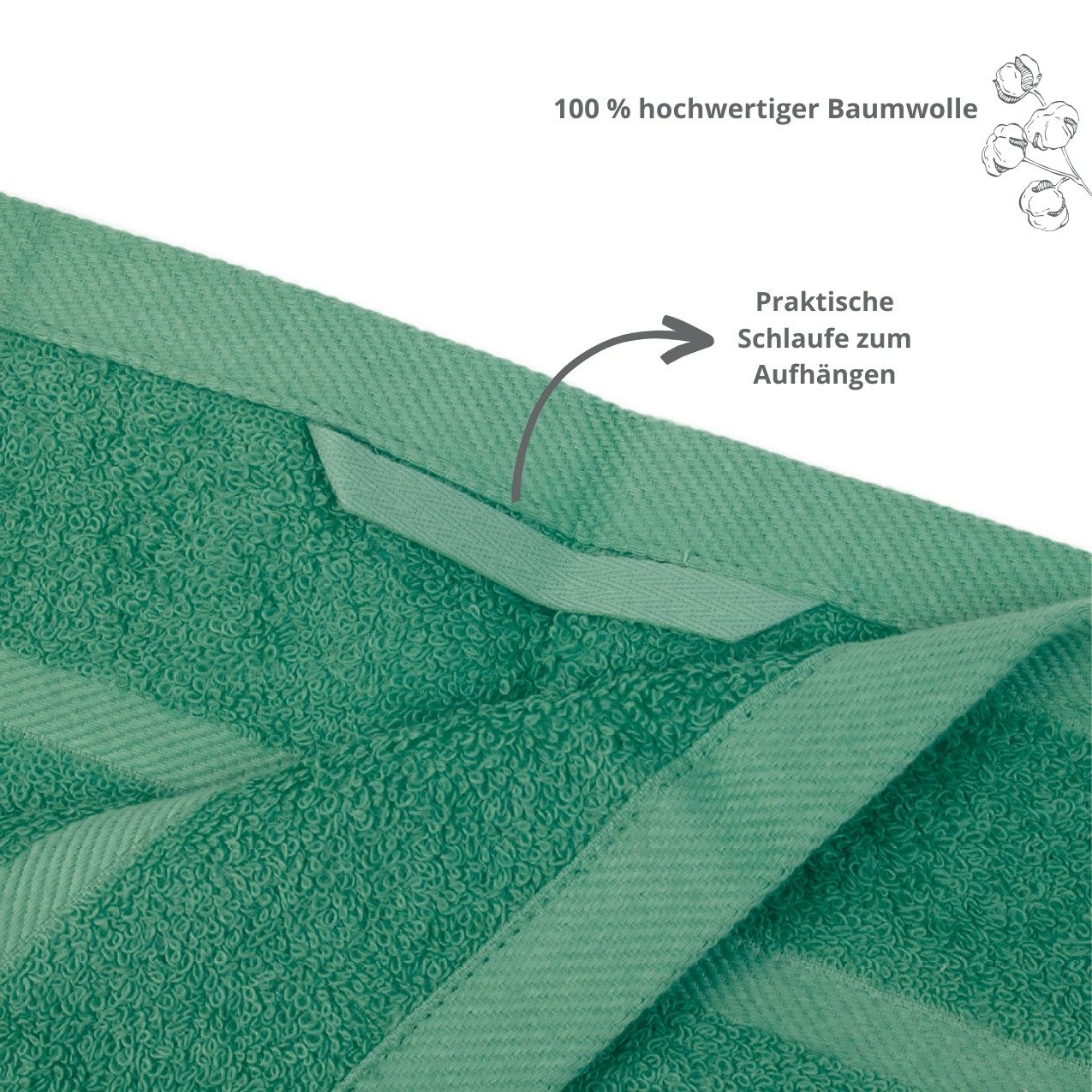 liebling Gästehandtuch Borkum, 100% Baumwolle, mit günstig online kaufen