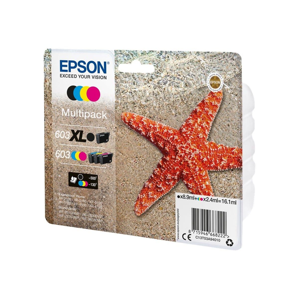 Epson 603XL Tintenpatronen Multipack (C13T03A94020) Tintenpatrone