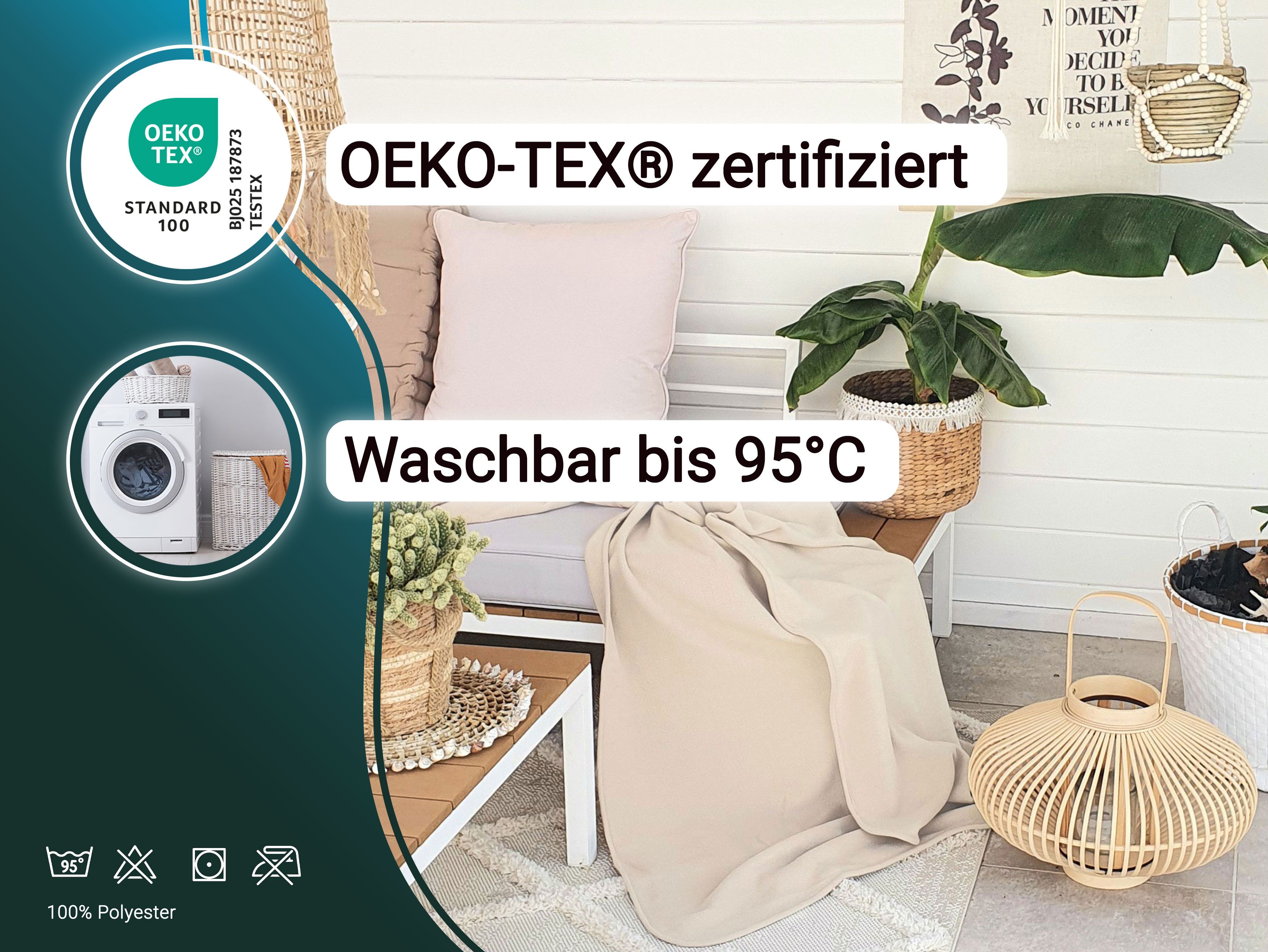 Wohndecke, ZOLLNER, 130 x 170 cm, günstig online kaufen