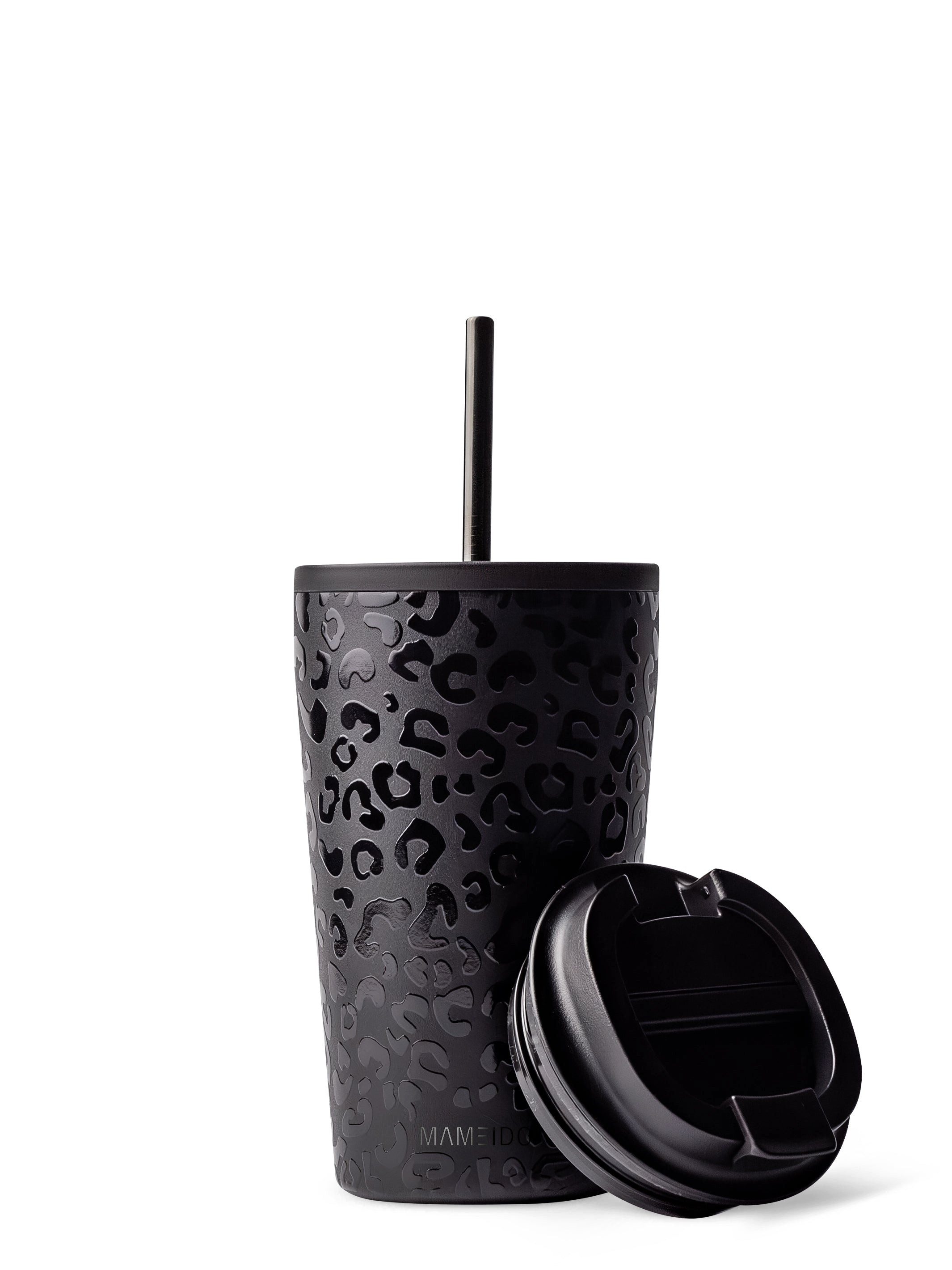 MAMEIDO Thermobecher, Edelstahl, Kunststoff, Silikon, doppelwandig isoliert, auslaufsicher in 350ml, 470ml, 700ml & 1200ml