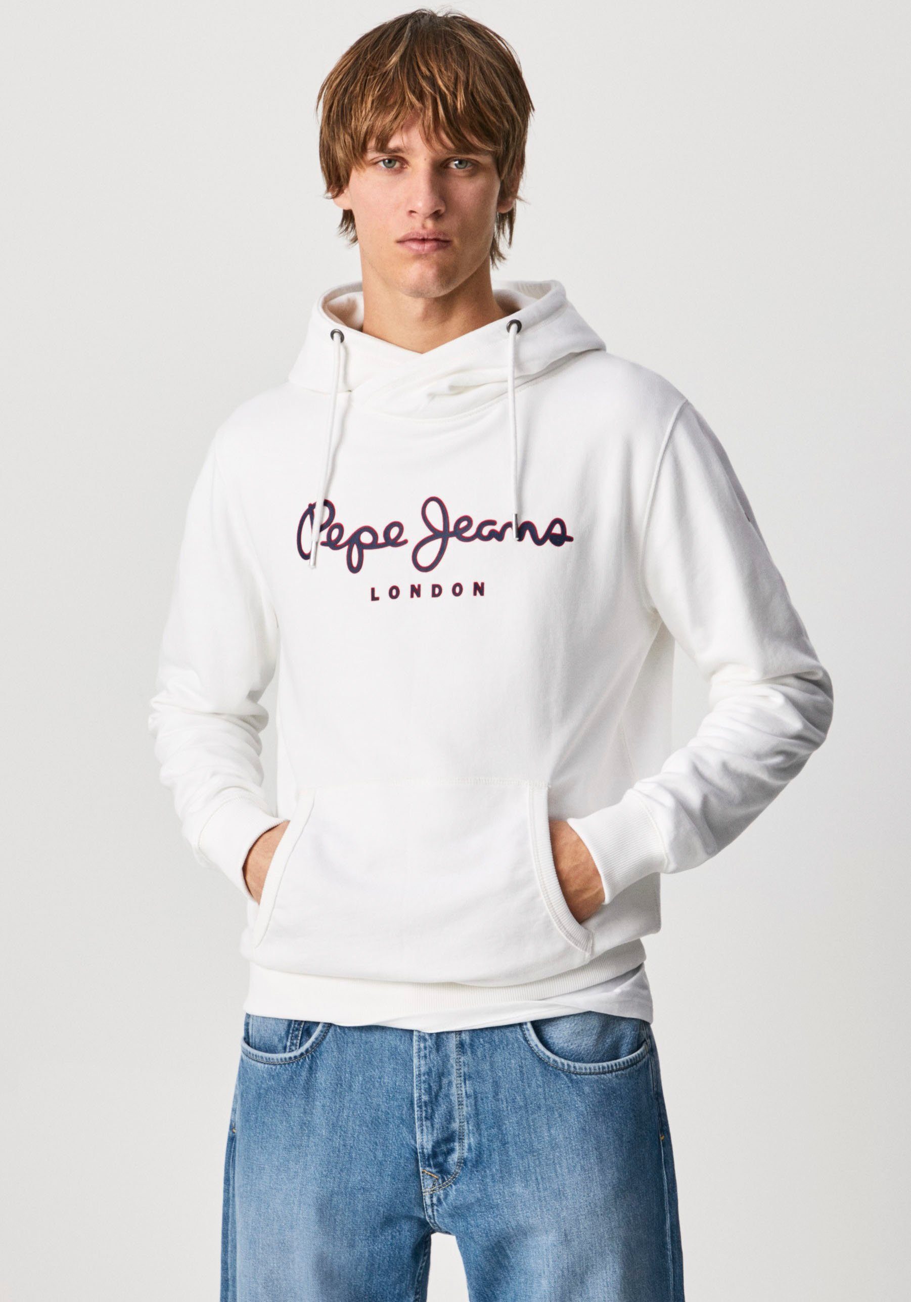 Pepe Jeans Sweatshirt »Herren Kapuzenpullover - GEORGE HOODY, Sweater«