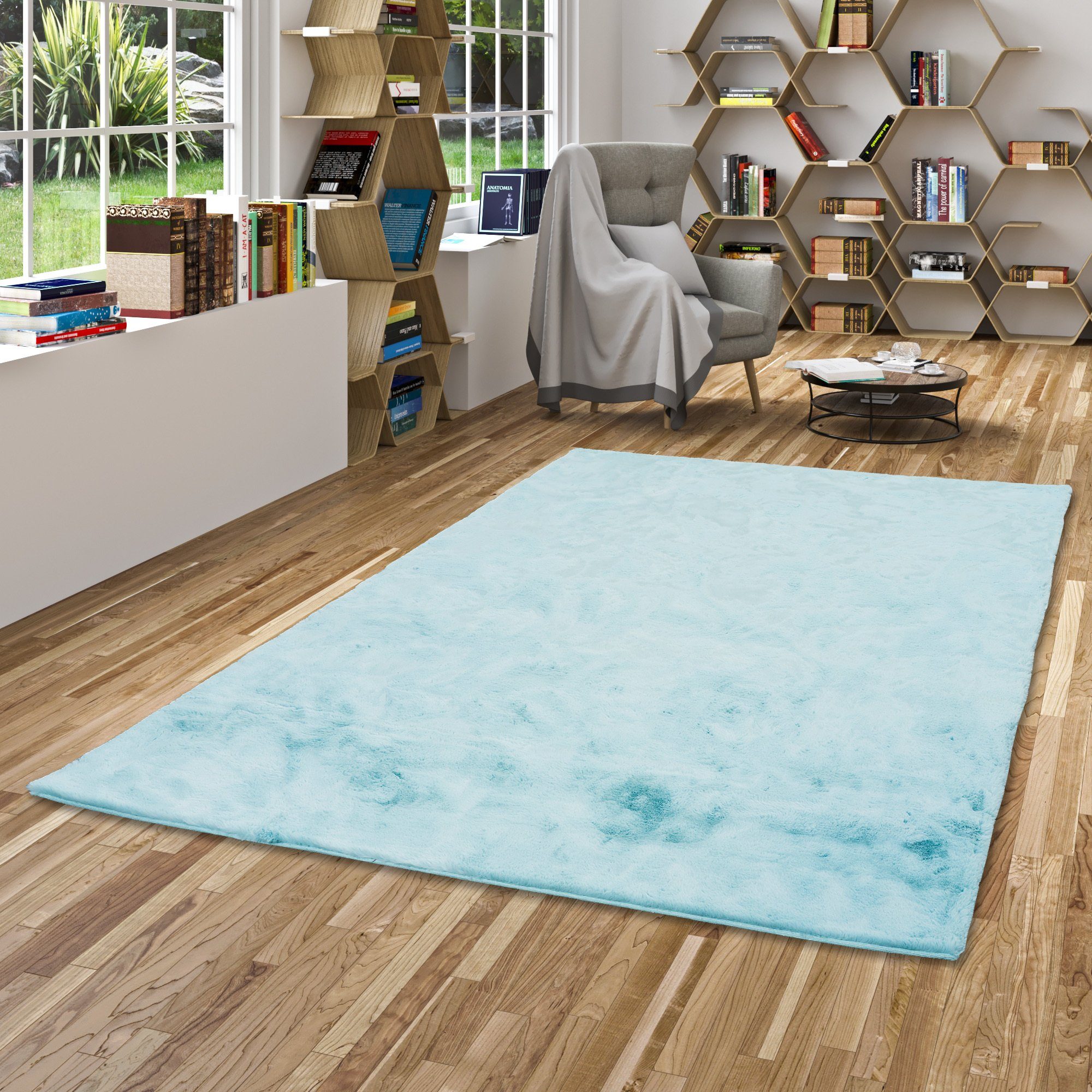 Pergamon Fellteppich Fellteppich Luxus Super Soft Plush, Rechteckig, Höhe: 25 mm