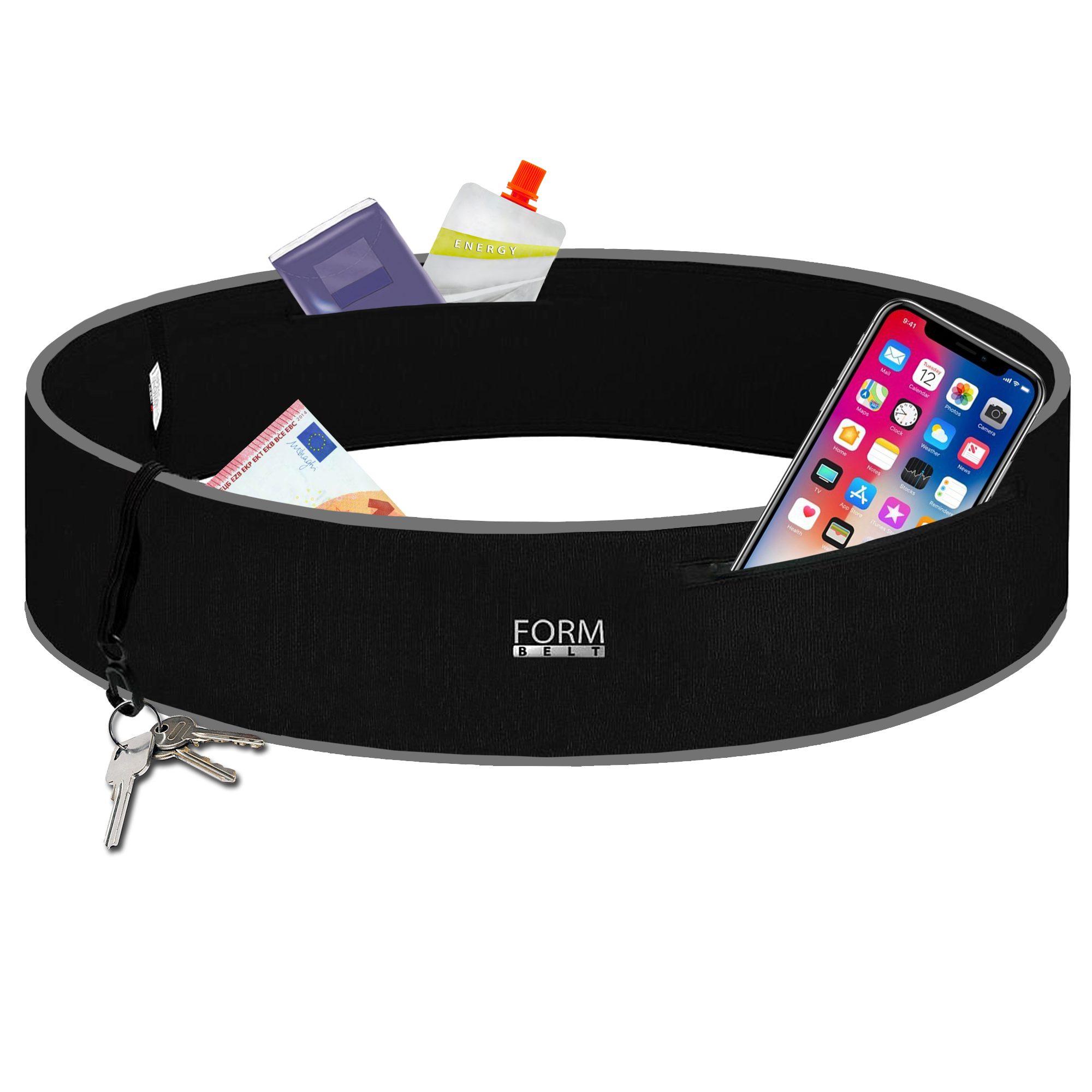Formbelt Laufgürtel Sport-Bauchtasche mit Reißverschluss Laufgürtel für Han günstig online kaufen