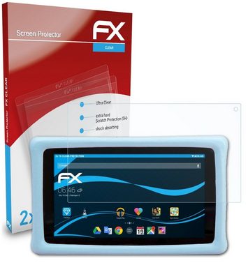 atFoliX Schutzfolie Displayschutz für Pebble Gear Frozen 2 Kids Tablet, (2 Folien), Ultraklar und hartbeschichtet