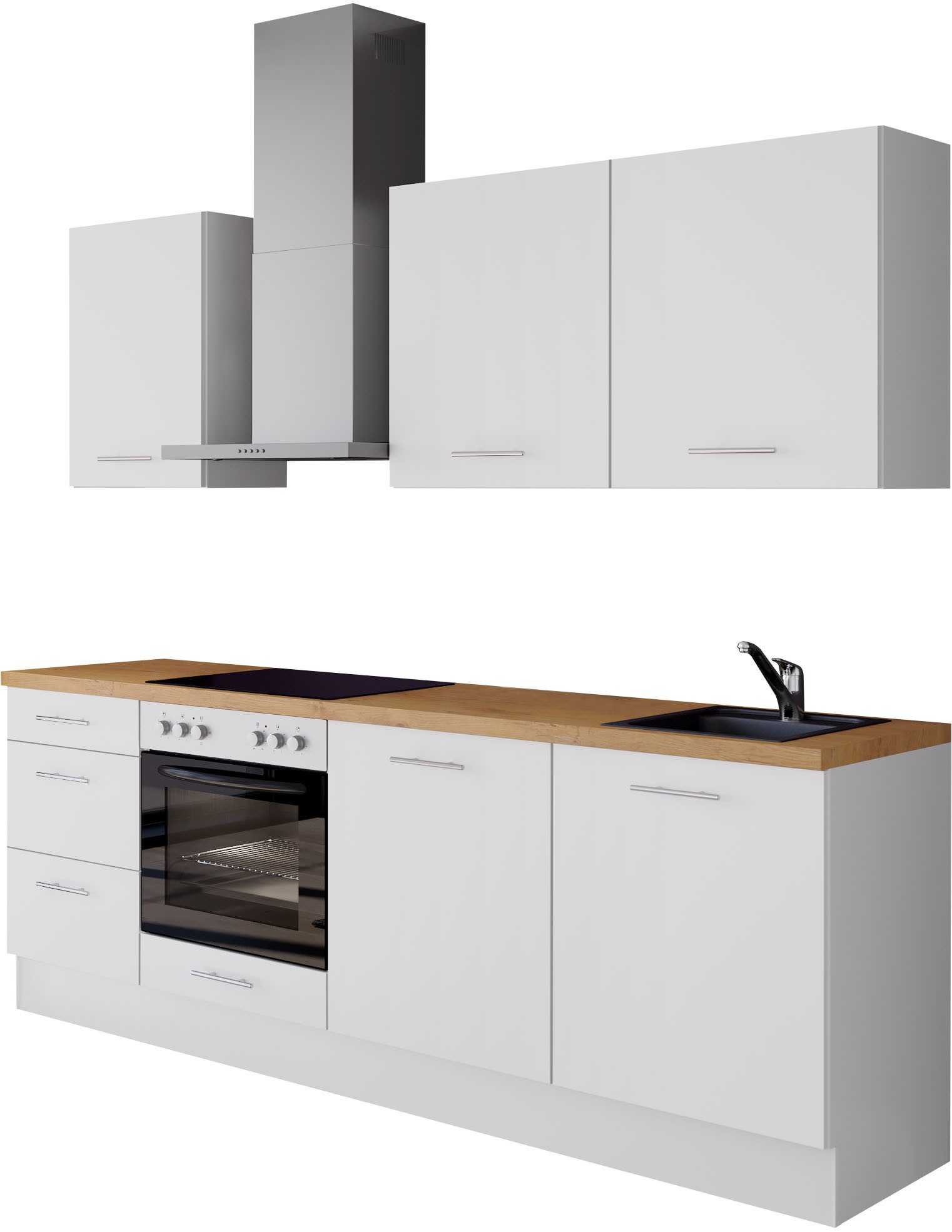 IMPULS KÜCHEN Küchenzeile "Kopenhagen", Ausrichtung wählbar, Schubkästen mi günstig online kaufen