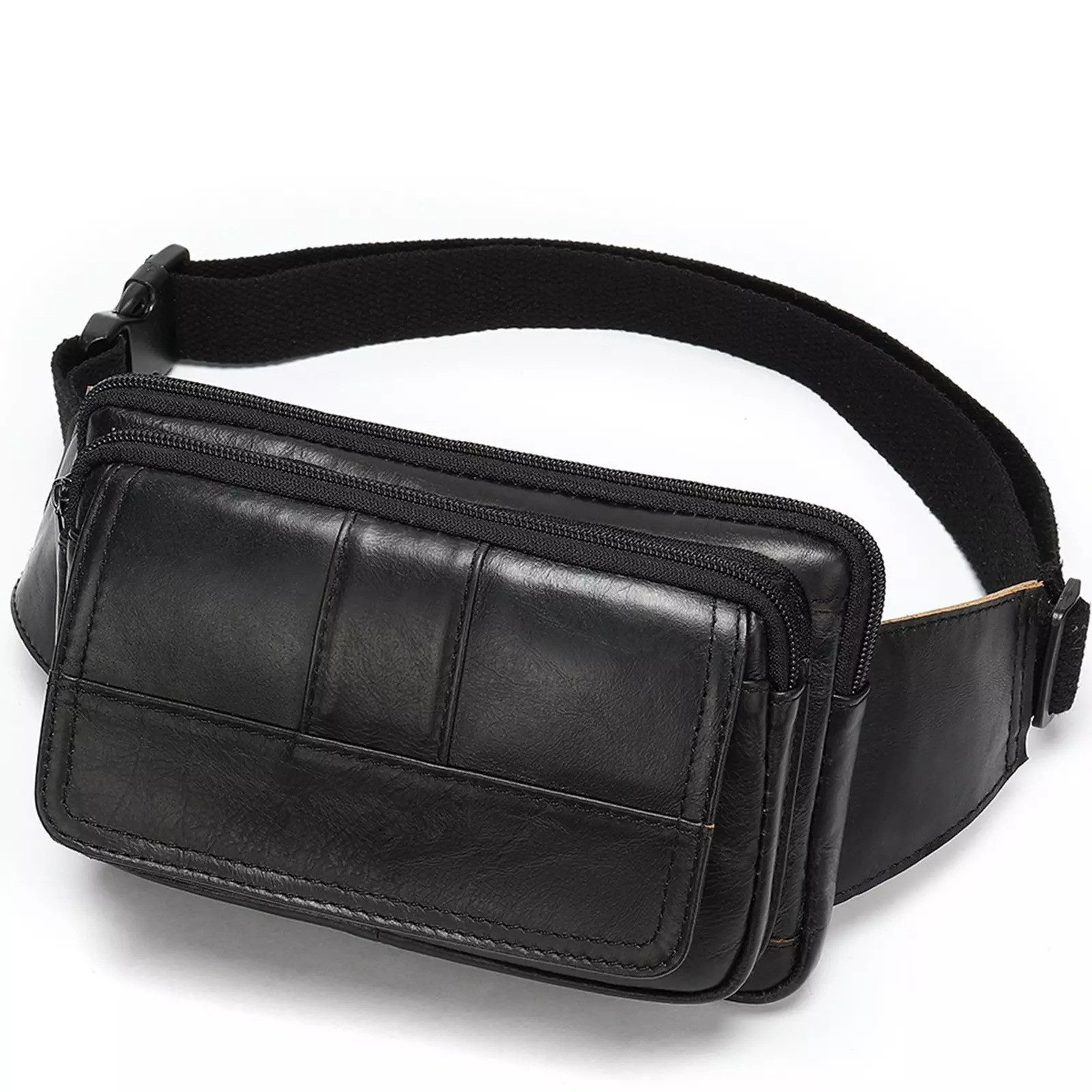 YUBRO-STUDIO Bauchtasche Herren Echtleder Bauchtasche Mehrere günstig online kaufen