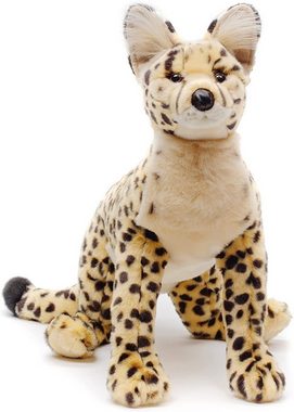 Uni-Toys Kuscheltier Savannah-Katze, liegend - 60 cm (Länge) - Plüsch-Serval - Plüschtier, zu 100 % recyceltes Füllmaterial