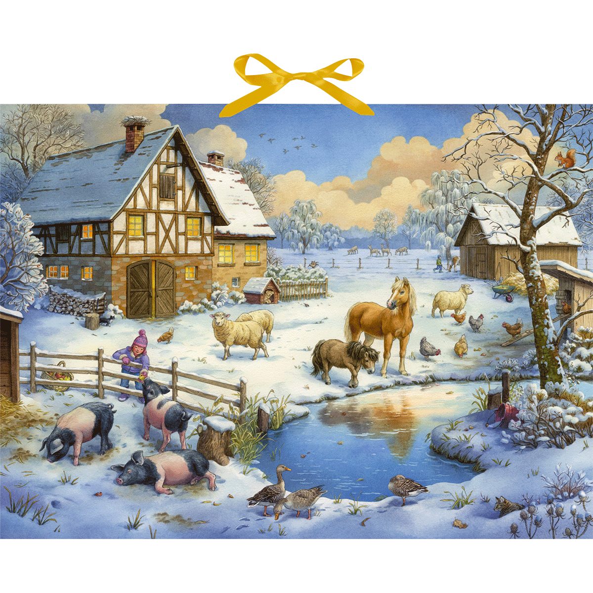 Coppenrath Настенный календарь Sound-Adventskalender – Unsere Tiere auf dem Land: Mit 24 Tierstimm