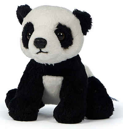 Uni-Toys Kuscheltier Pandabär Plushie - 14 cm (Länge) - Plüsch-Panda - Plüschtier, zu 100 % recyceltes Füllmaterial