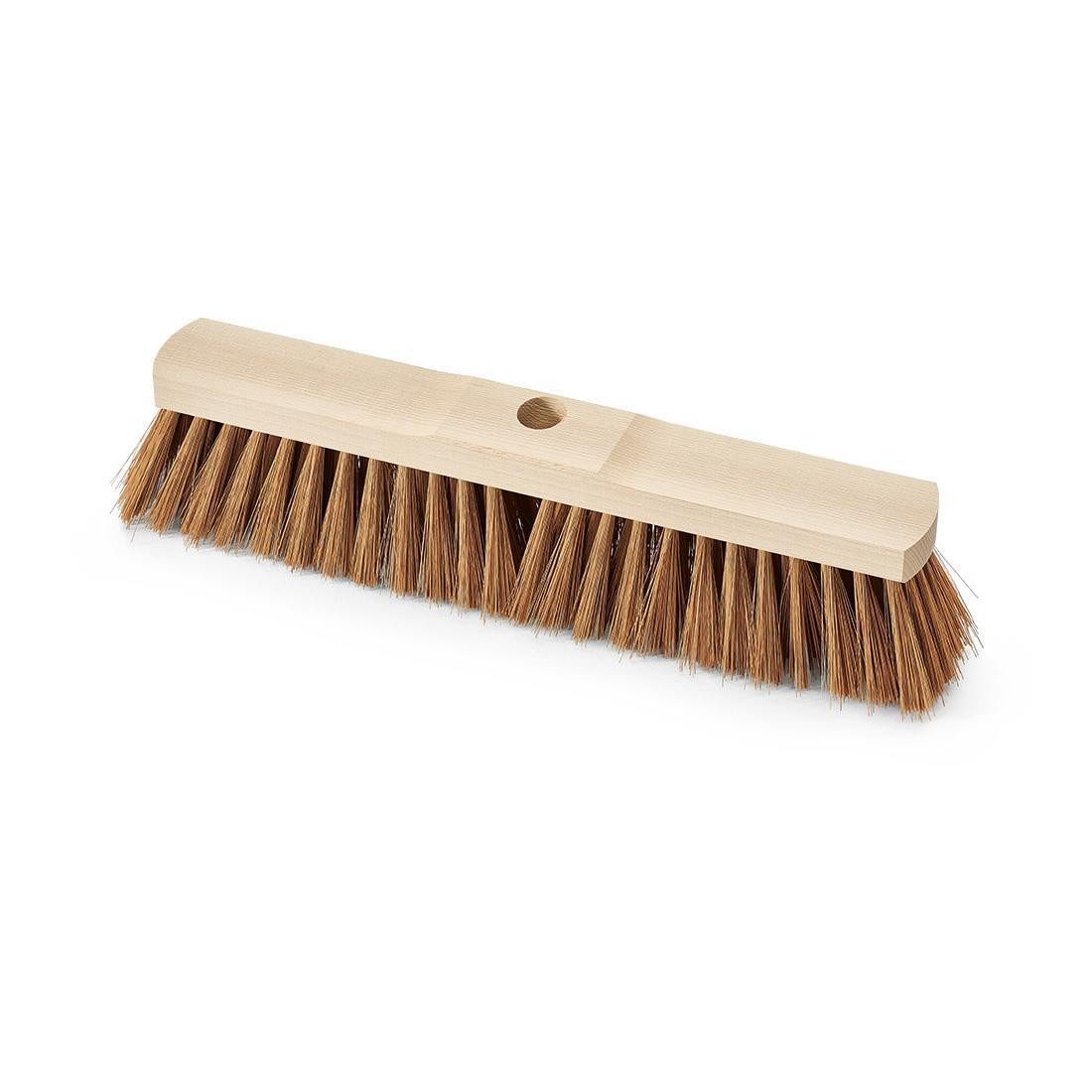 Nölle Staubbesen Saalbesen Poly-Kokos 40 cm, Braun, 1 Stück (Reinigungsset, Sattelholz, Poly-Kokos-Borsten, Stielloch), Besen Kehrbesen Reinigungsbesen Bodenbesen Saalbesen Poly-Kokos