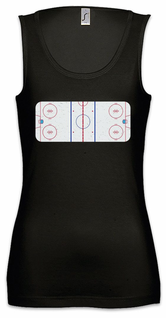 Urban Backwoods Tanktop Icehockey Field Ärmelloses Damen T-Shirt Player Sport Passion Love Spielfeld Court Spieler Verein