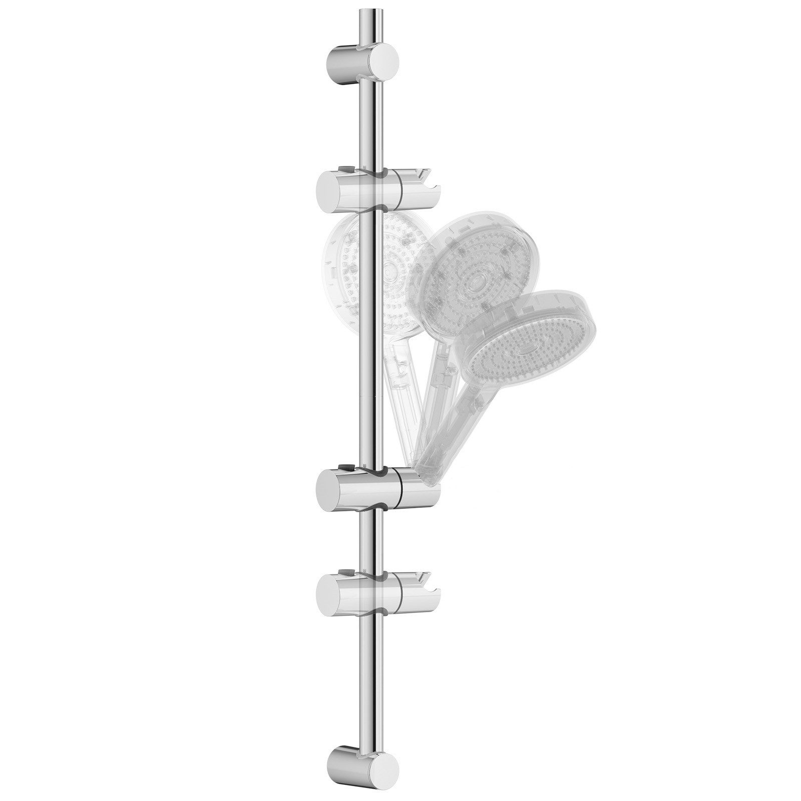 Brausegarnitur Höhenverstellbare Edelstahl-Duschsäule Ohne Handbrause