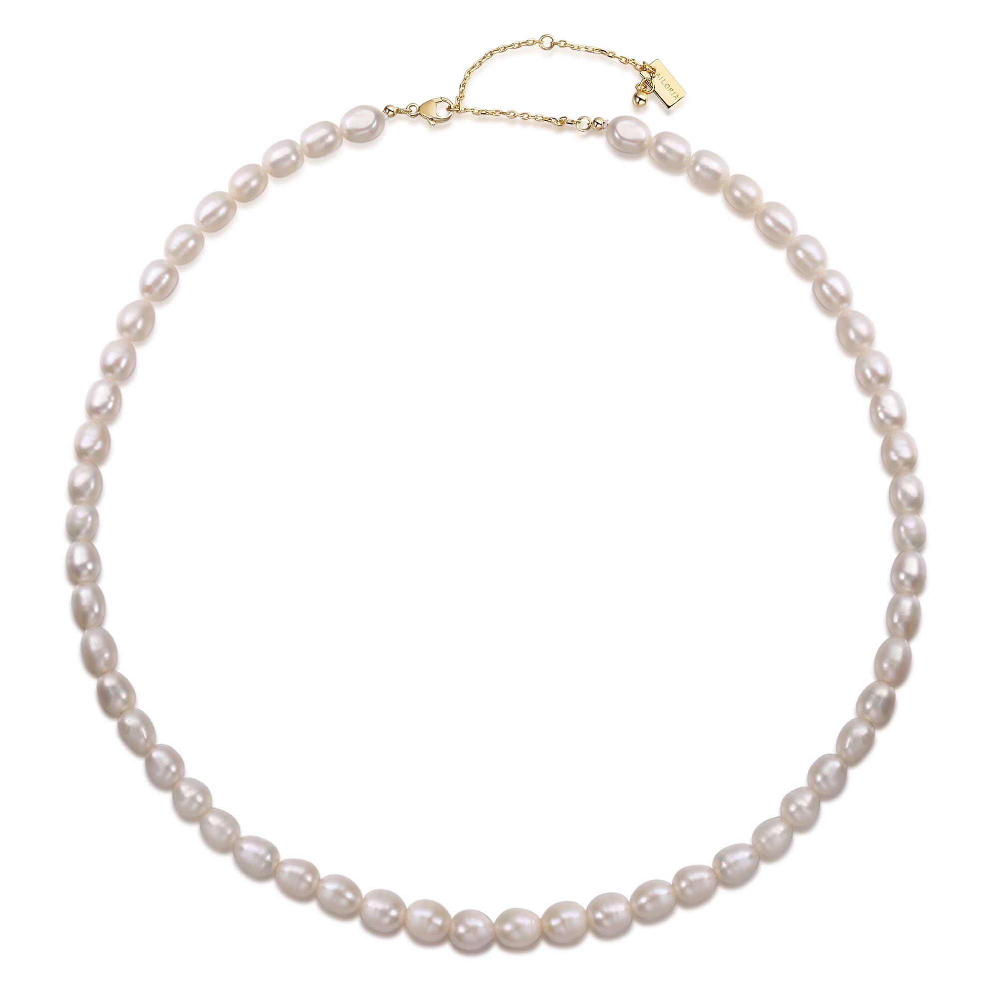 AILORIA Silberkette SHIORI Halskette (1-tlg), 925 Sterling Silber vergoldet Süßwasserperle. Reduzierter Preis € 89,95. Unverbindliche Preisempfehlung € 129,00