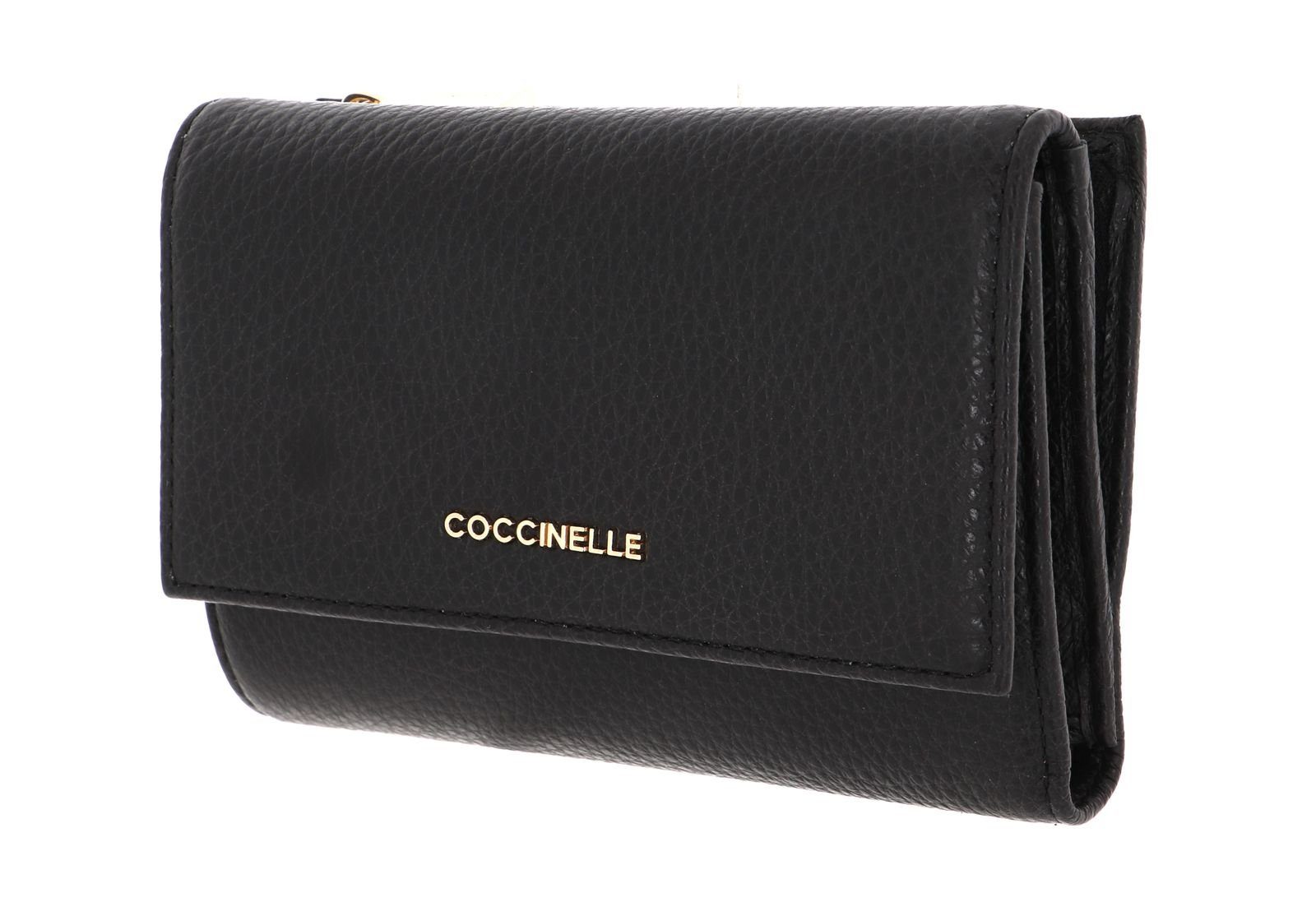 COCCINELLE Geldbörse Metallic Soft Noir