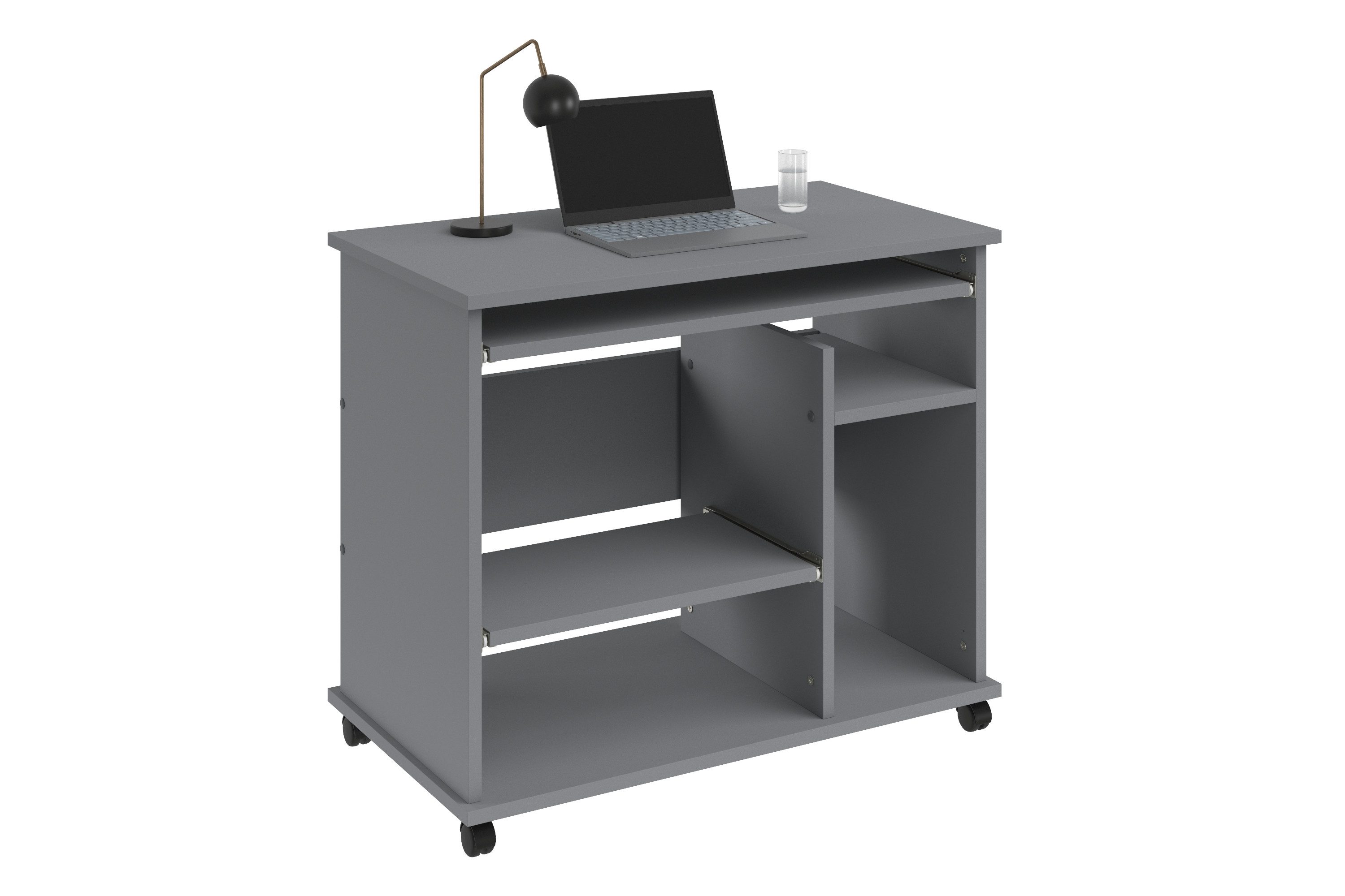 VOGL Möbelfabrik Computertisch Compi, PC-Tisch mit Tastaturauszug, platzsparend, Breite 72 oder 90 cm
