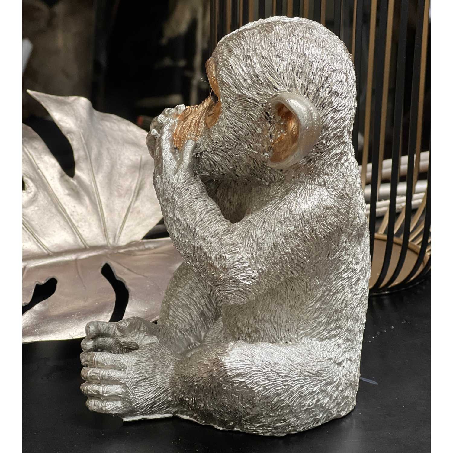 Cor Mulder Tierfigur Die Affen sind los champagner 20 cm Nichts Reden