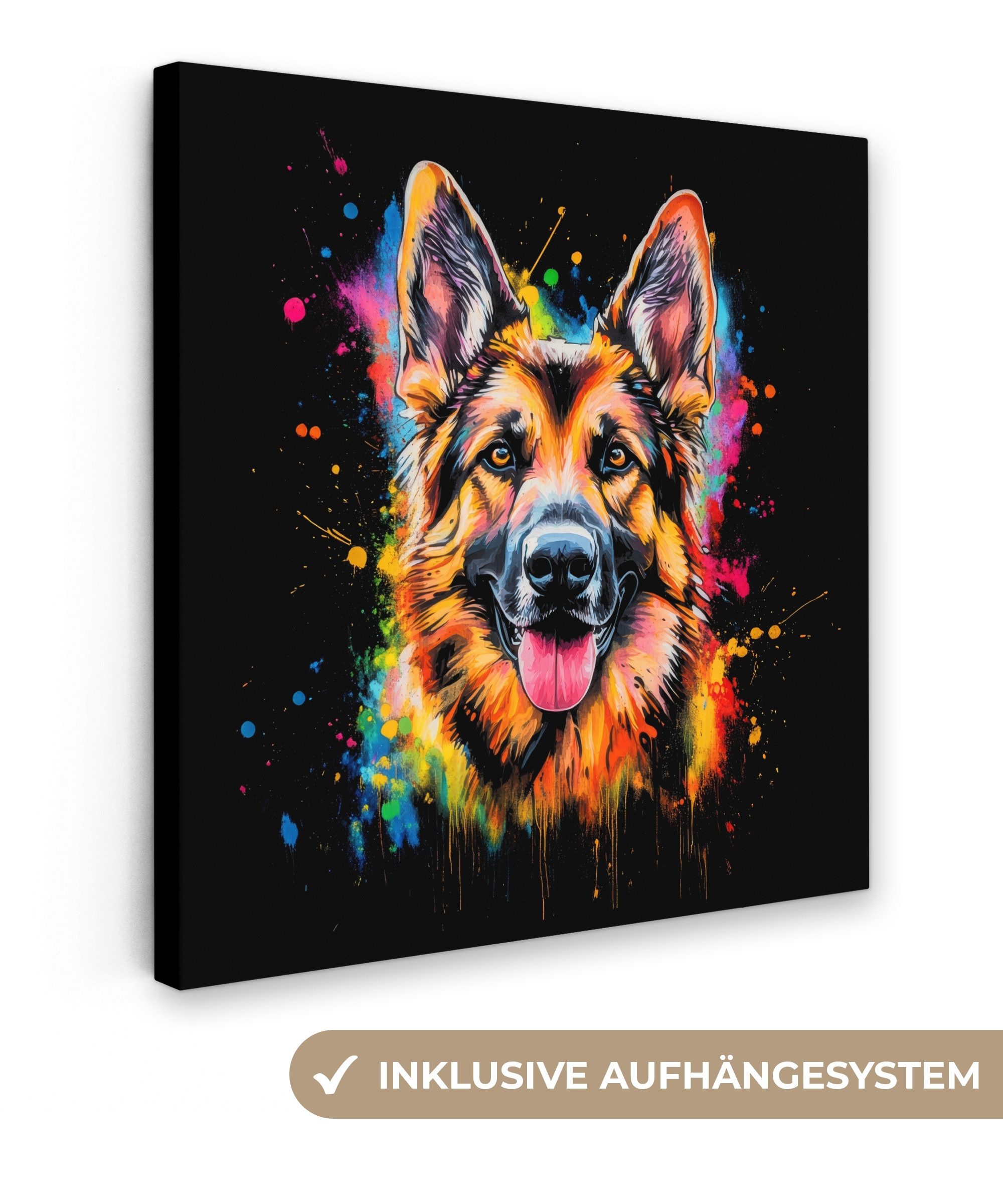 OneMillionCanvasses® Leinwandbild Graffiti - Tiere - günstig online kaufen