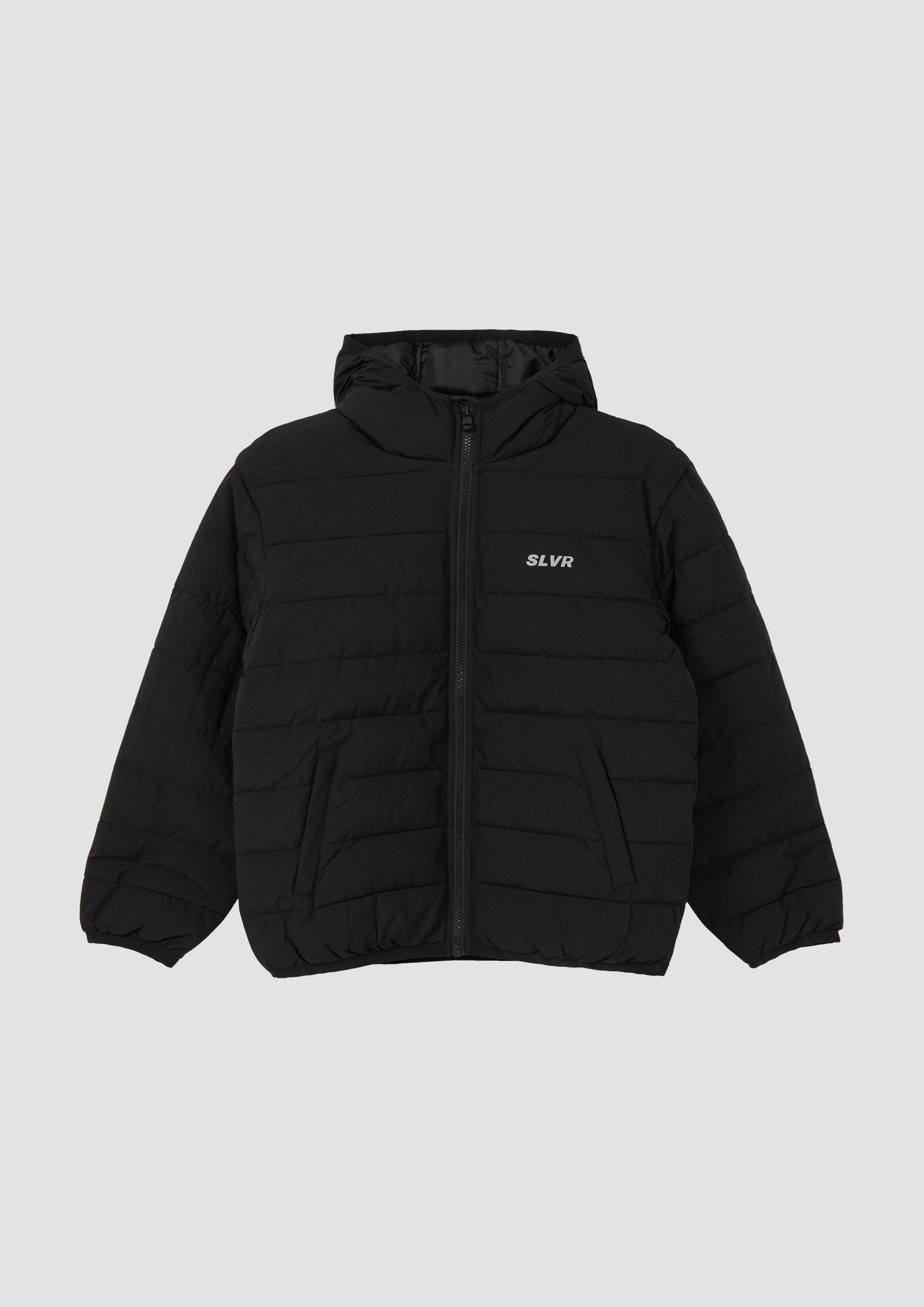 s.Oliver Funktionsjacke Outdoor-Jacke Oversized-Steppjacke mit fixierter Kapuze