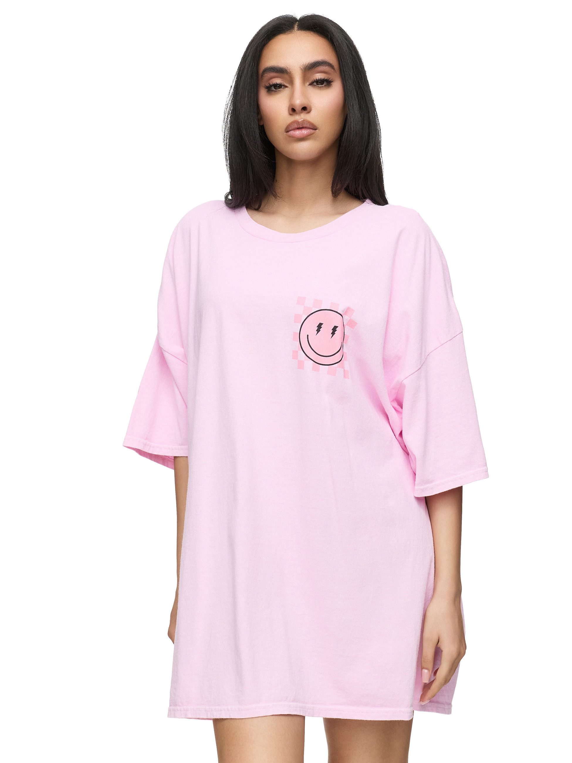 Worldclassca T-Shirt Worldclassca Oversized Print SMILE HAPPY T-Shirt Somme günstig online kaufen