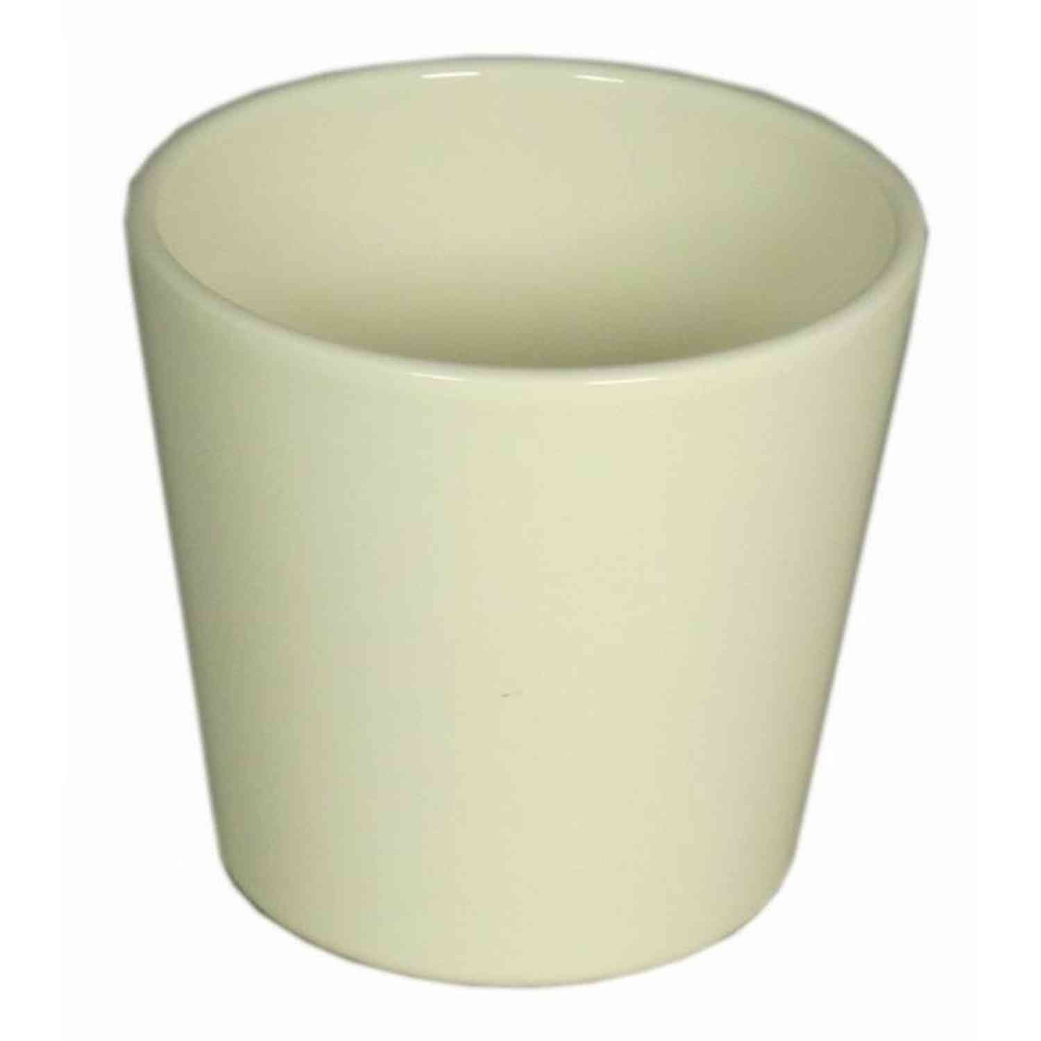INNA-Glas Blumentopf Keramik Orchideenvase, Ø13,5cm, 12,5cm, Creme - Pflanztopf/Orchidee