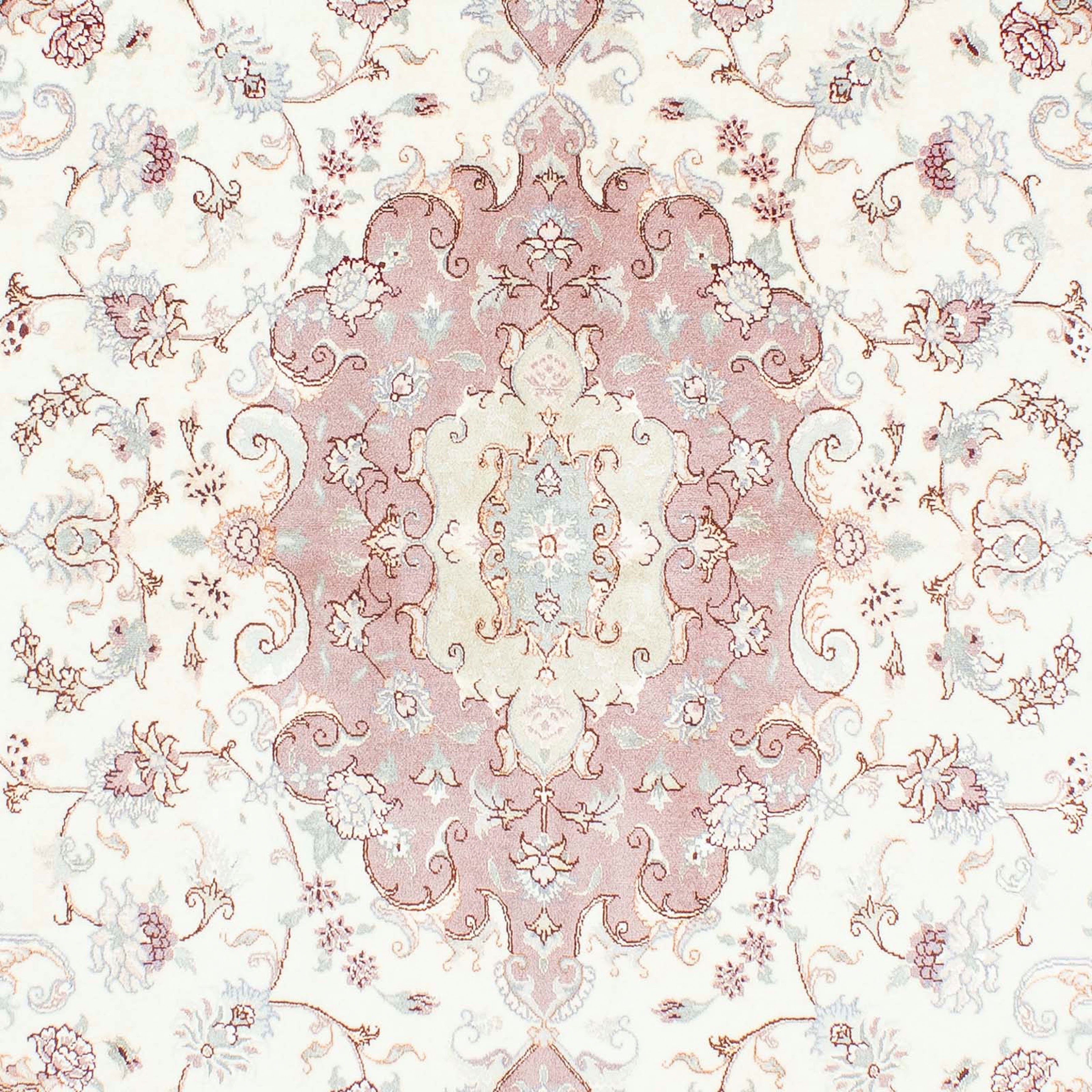 Orientteppich Perser - Täbriz - mit - mm, morgenland, beige, Handgeknüpft, Einzelstück - x rechteckig, 230 7 cm Wohnzimmer, Royal Zertifikat 168 Höhe