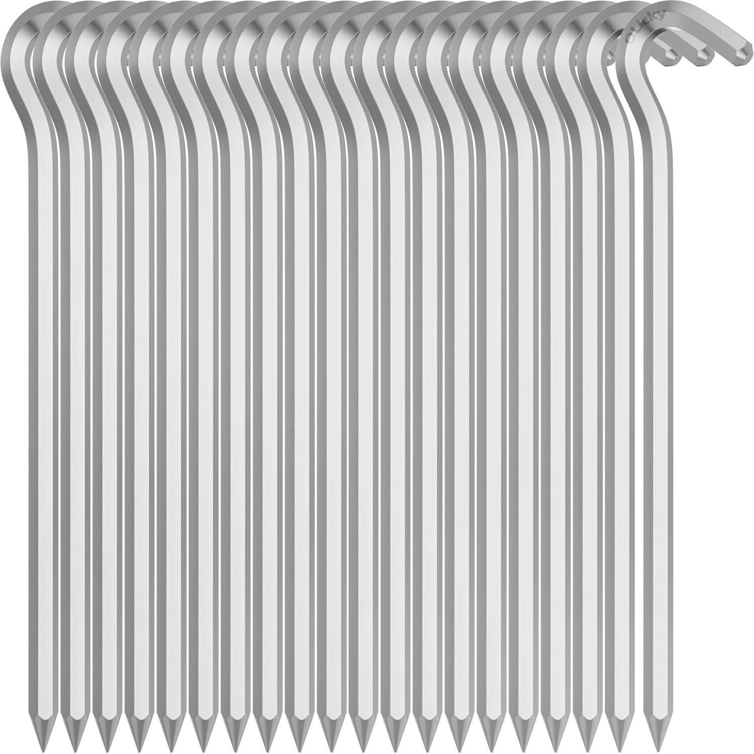 LuxusKollektion Zelthering Zeltheringe 18cm Aluminium Vorzelt Camping Erdnägel 20