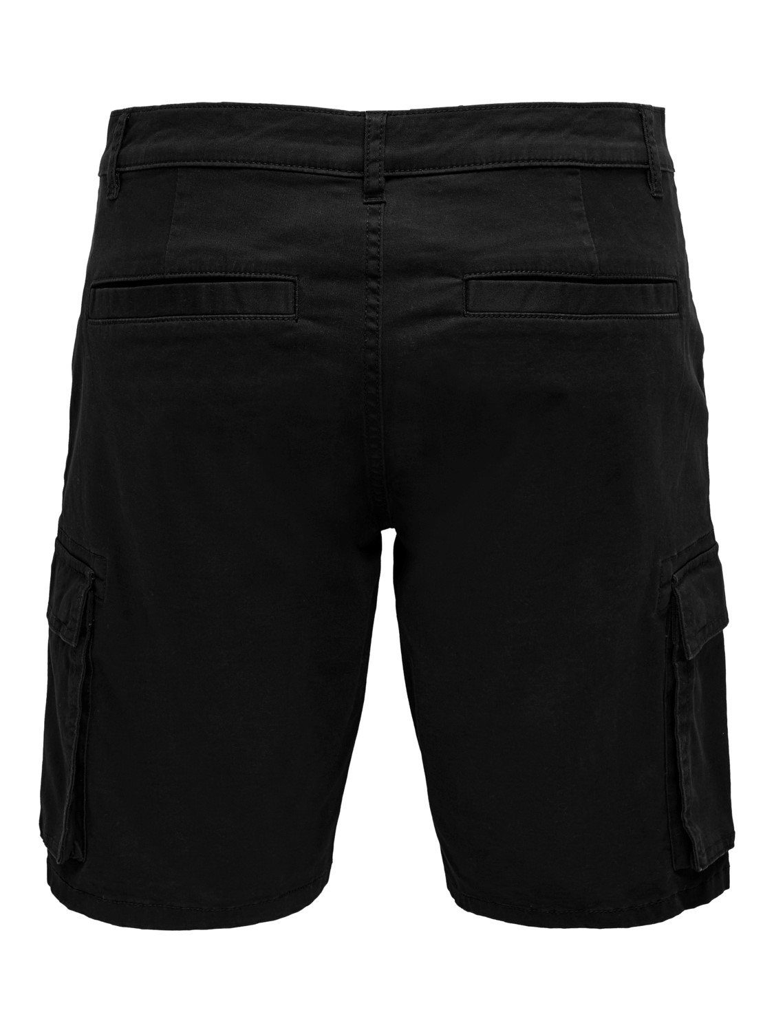 22016689 Black & STAGE Shorts Stretch ONSCAM SONS mit ONLY