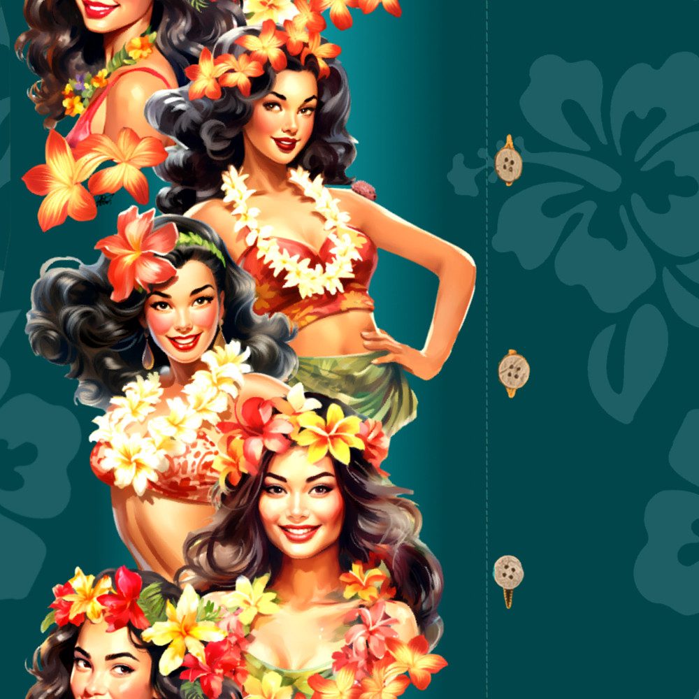Hawaiihemdshop.de Hawaiihemd Hawaii Hemd Herren Baumwolle Kurzarm Hawaiihemd mit Blüten