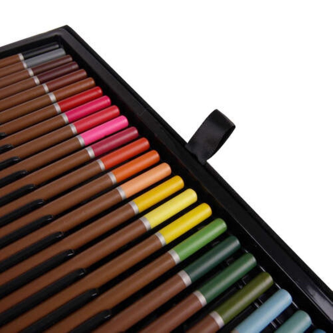 MAALEO Malpalette XXL 144-teiliges Einhorn-Malset im Koffer ideal für kreative Köpfe., 144-teiliges Kunstset im Einhorn-Koffer für kreativen Malspaß. – Bild 5 von 5