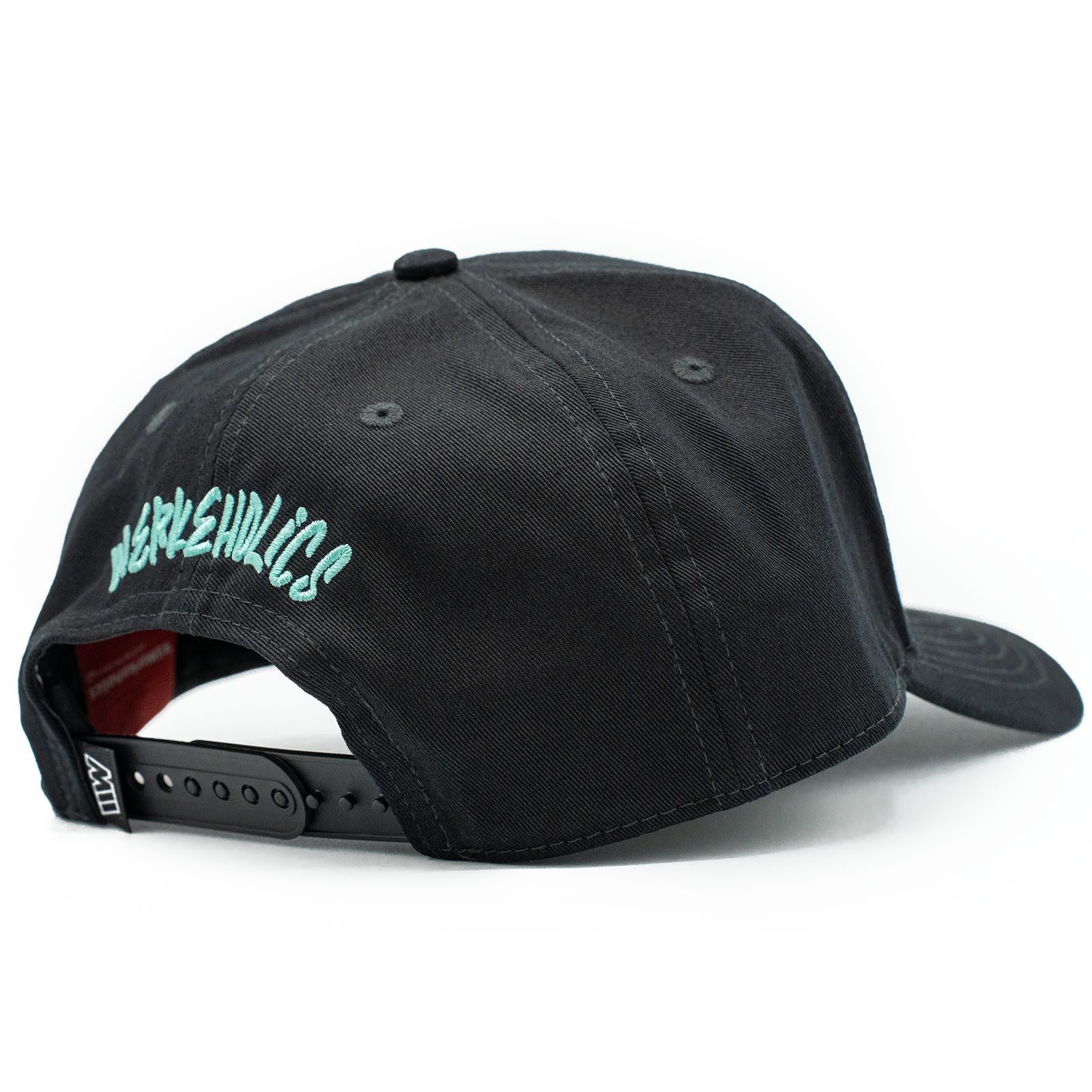 Weber GmbH Baseball Cap Weber #Werkeholics Baseball Cap schwarz/türkis (1-St) basecap, mit 3D-Logostick