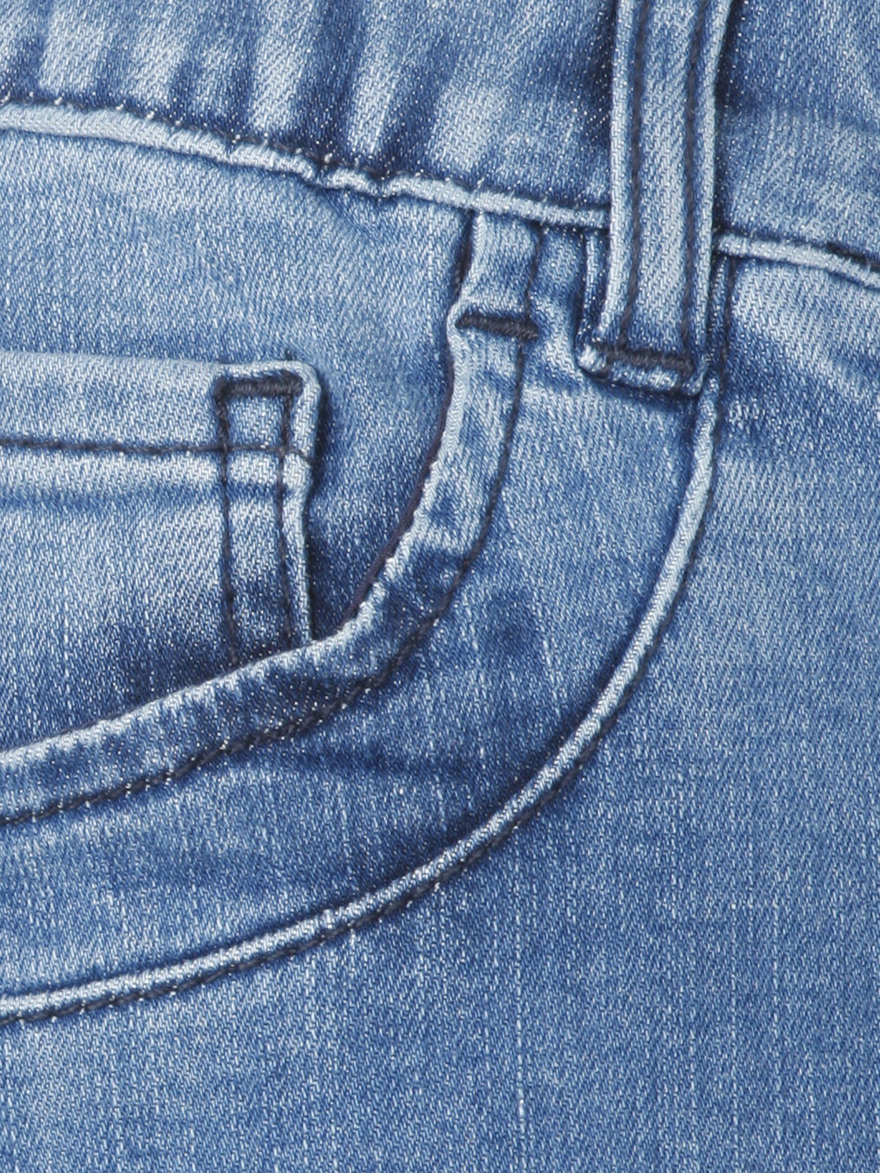 5-Pocket-Jeans jeans VIA Klassische Ziernähten mit DUE blau 5-Pocket-Jeans APPIA
